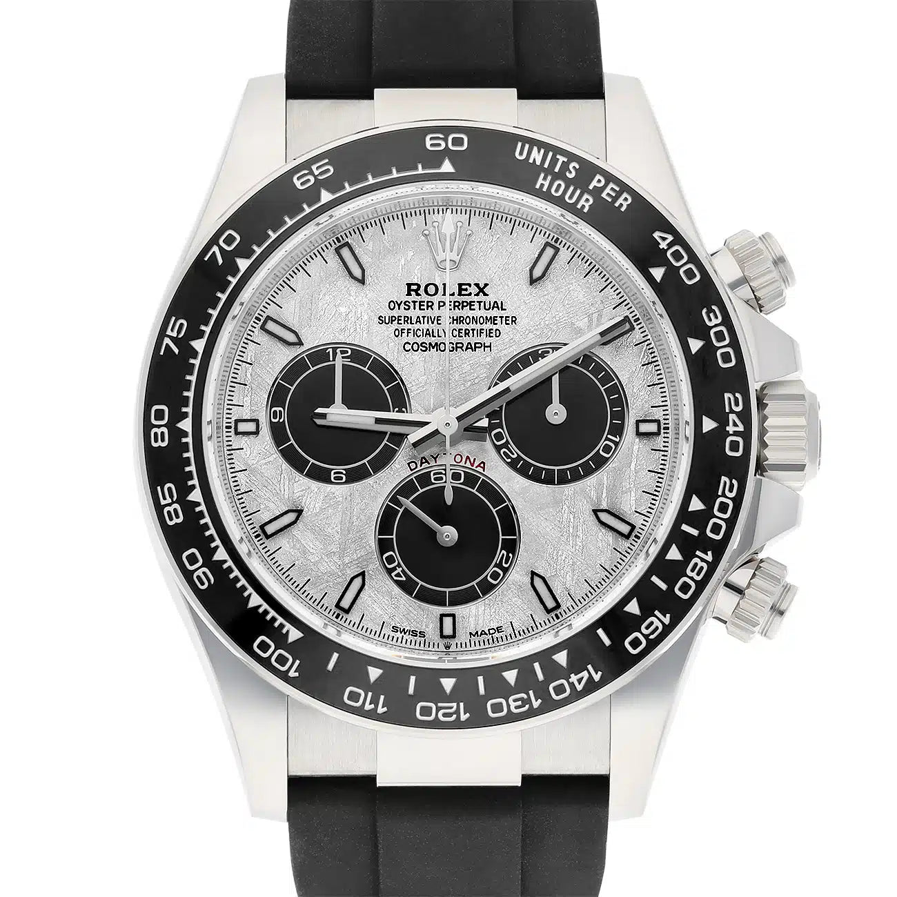 Rolex Cosmograph Daytona 126519LN Meteorite Dial 18K White Gold Oysterflex 40mm