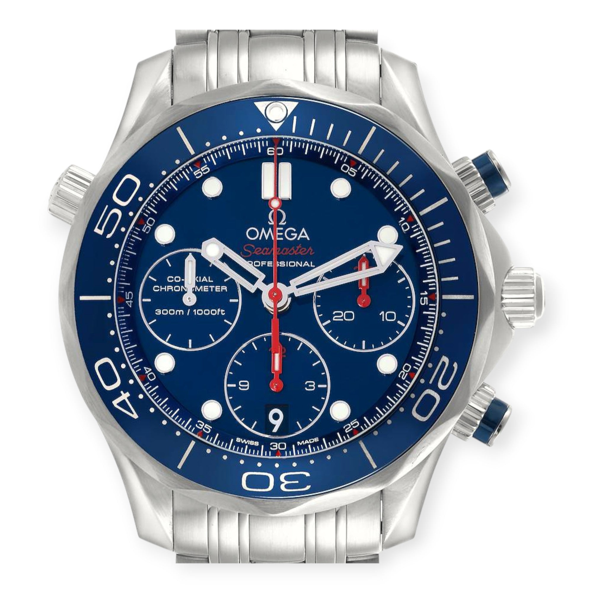 Omega Seamaster Diver 300M 44 Blue Dial 212.30.42.50.03.001 Mens Watch