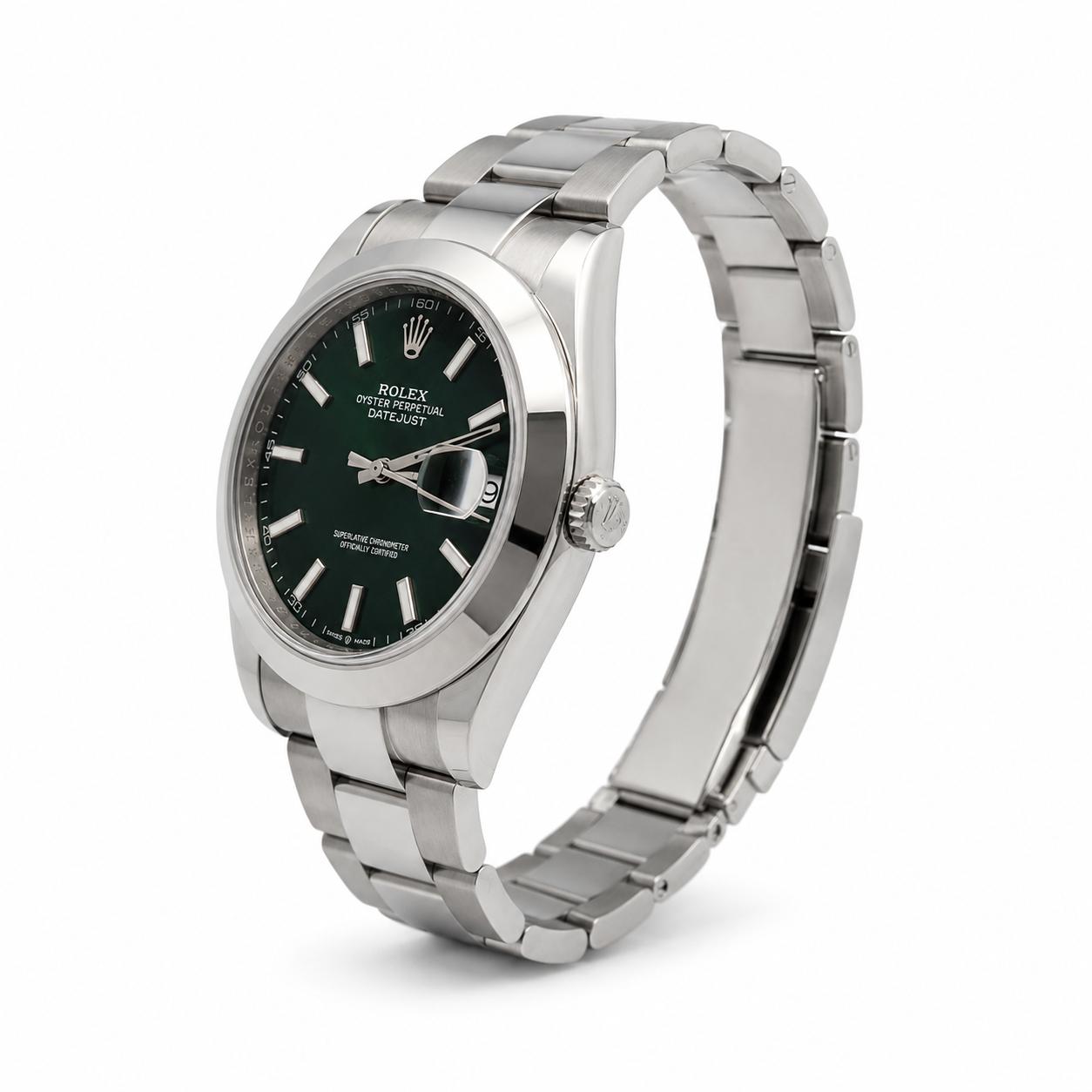 Rolex 41mm Oyster Perpetual 126300 Ombre Green Dial Oyster Bracelet - 2026 Card
