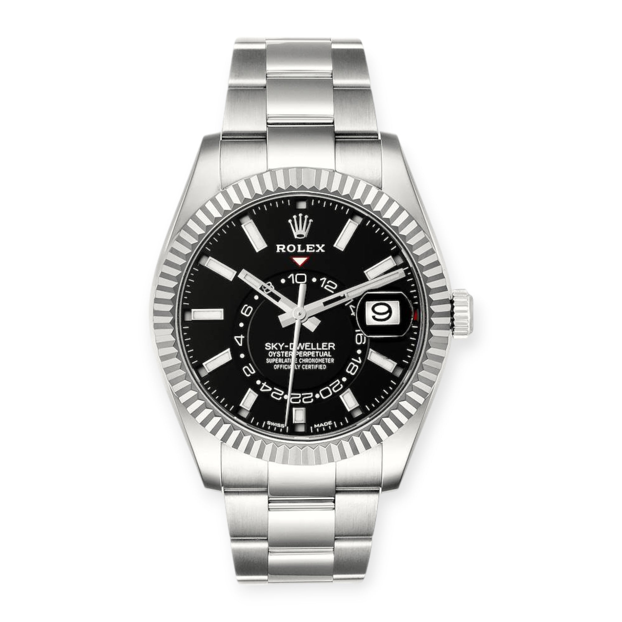 Rolex Sky-Dweller 326934 42MM Black Dial With Stainless Steel Oyster Bracelet