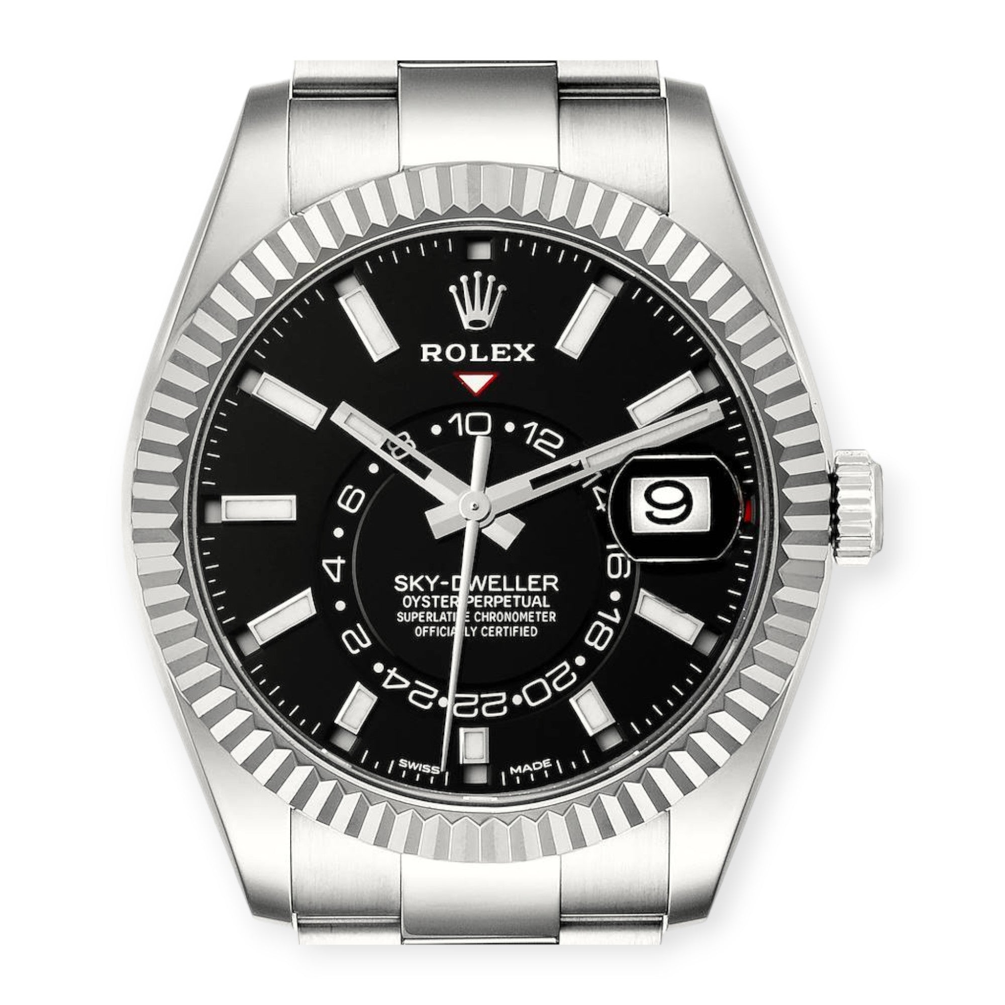 Rolex Sky-Dweller 326934 42MM Black Dial With Stainless Steel Oyster Bracelet