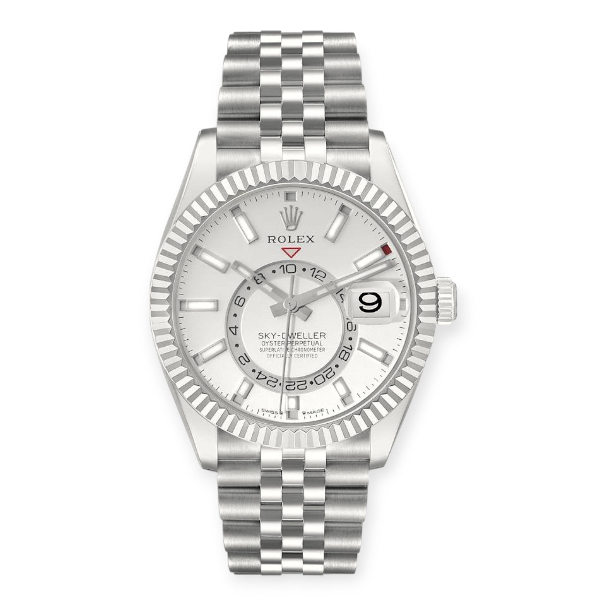 Rolex Sky-Dweller 336934 Steel White Gold Mens Watch