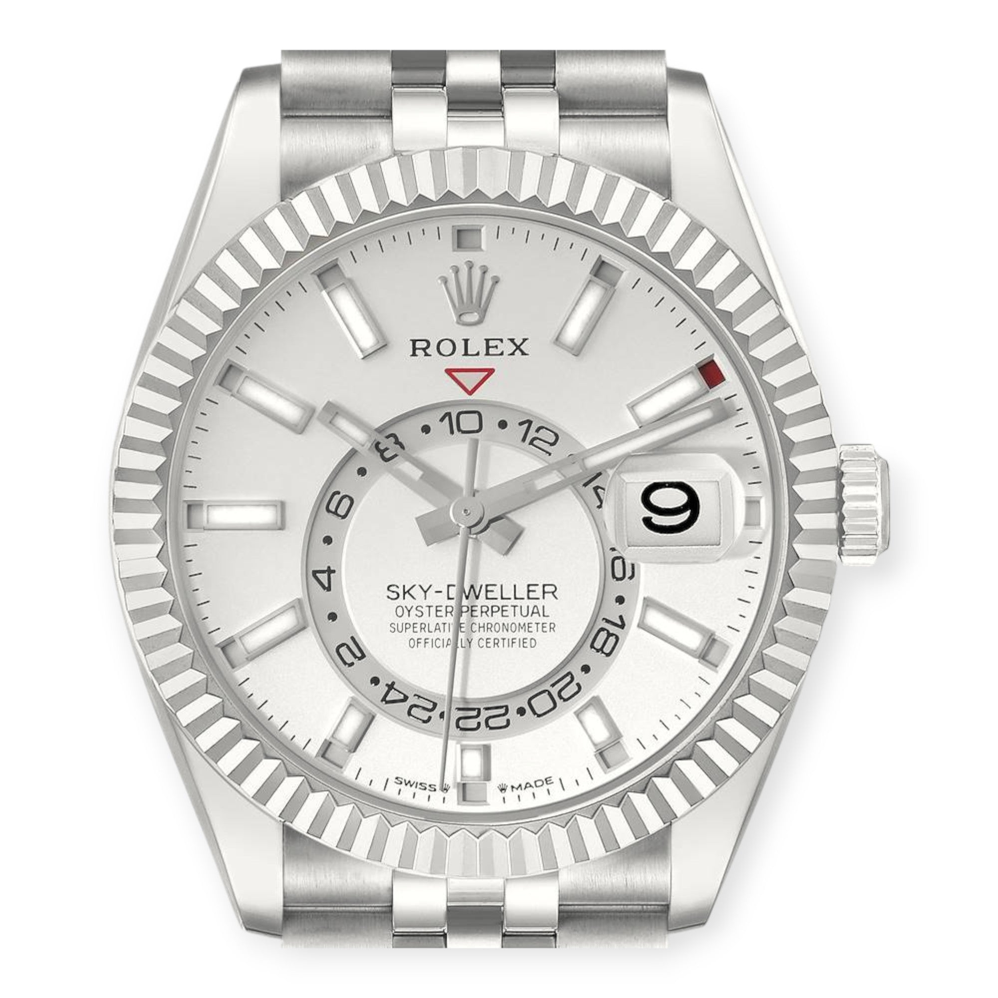 Rolex Sky-Dweller 336934 Steel White Gold Mens Watch