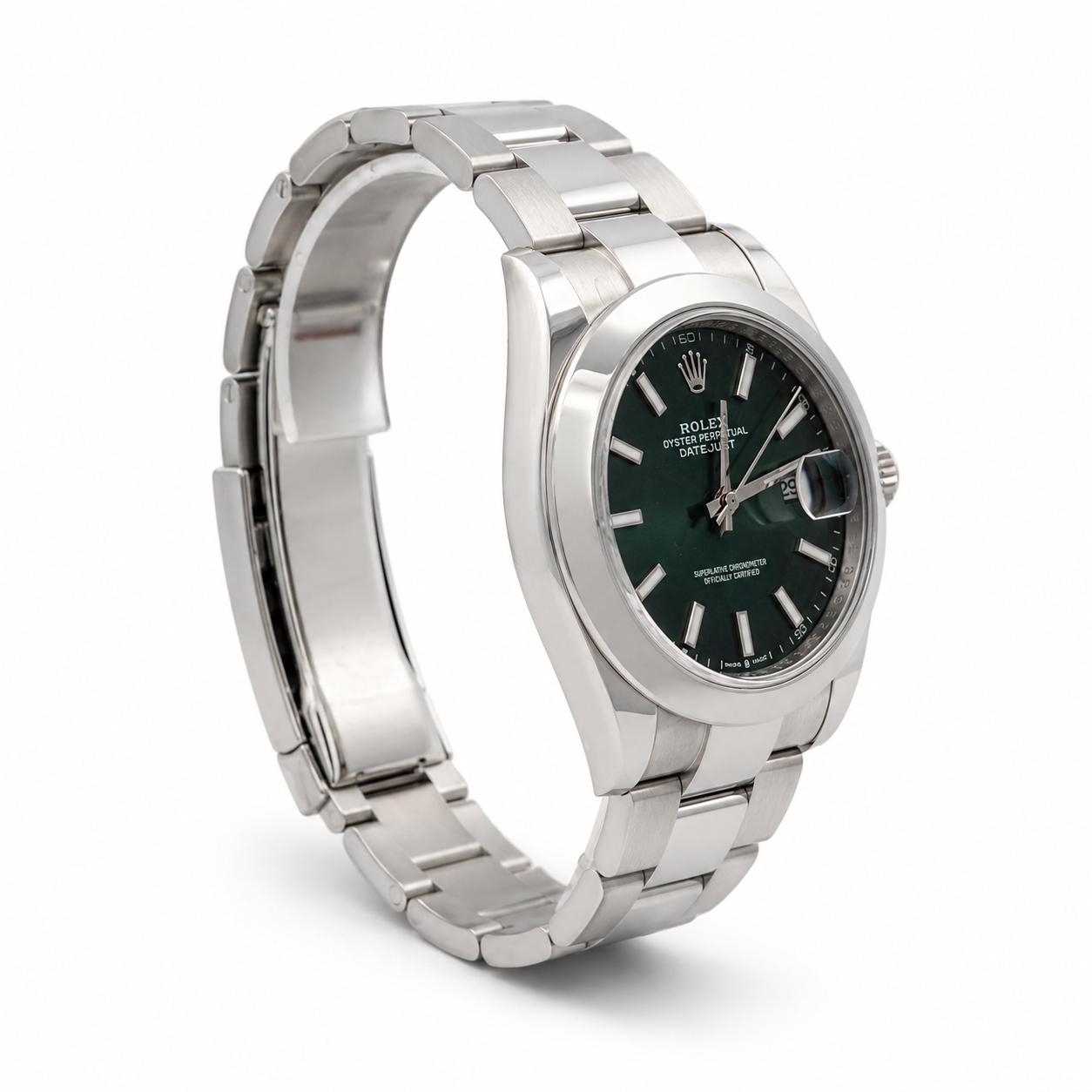 Rolex 41mm Oyster Perpetual 126300 Ombre Green Dial Oyster Bracelet - 2026 Card