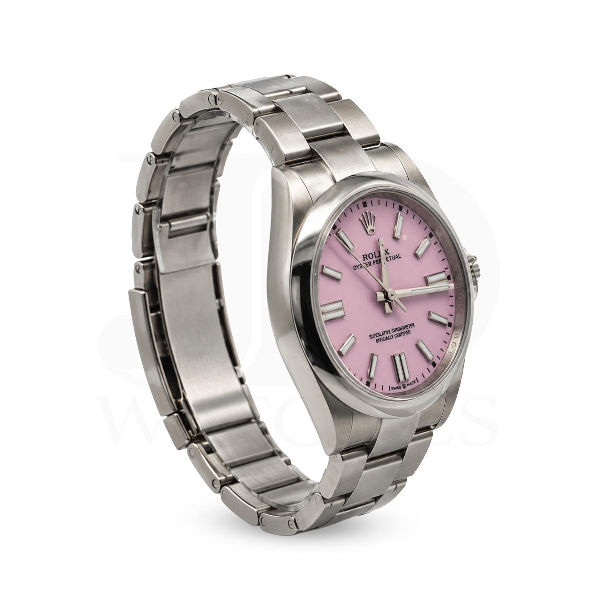 Rolex 41mm Oyster Perpetual 134300 Steel Pink Dial - 2026 Card