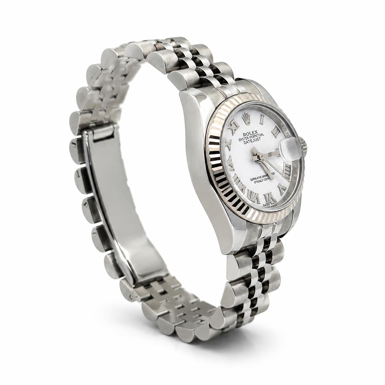 Rolex 26mm Lady-Datejust 179174 White Roman Numeral Dial - 2015 Card