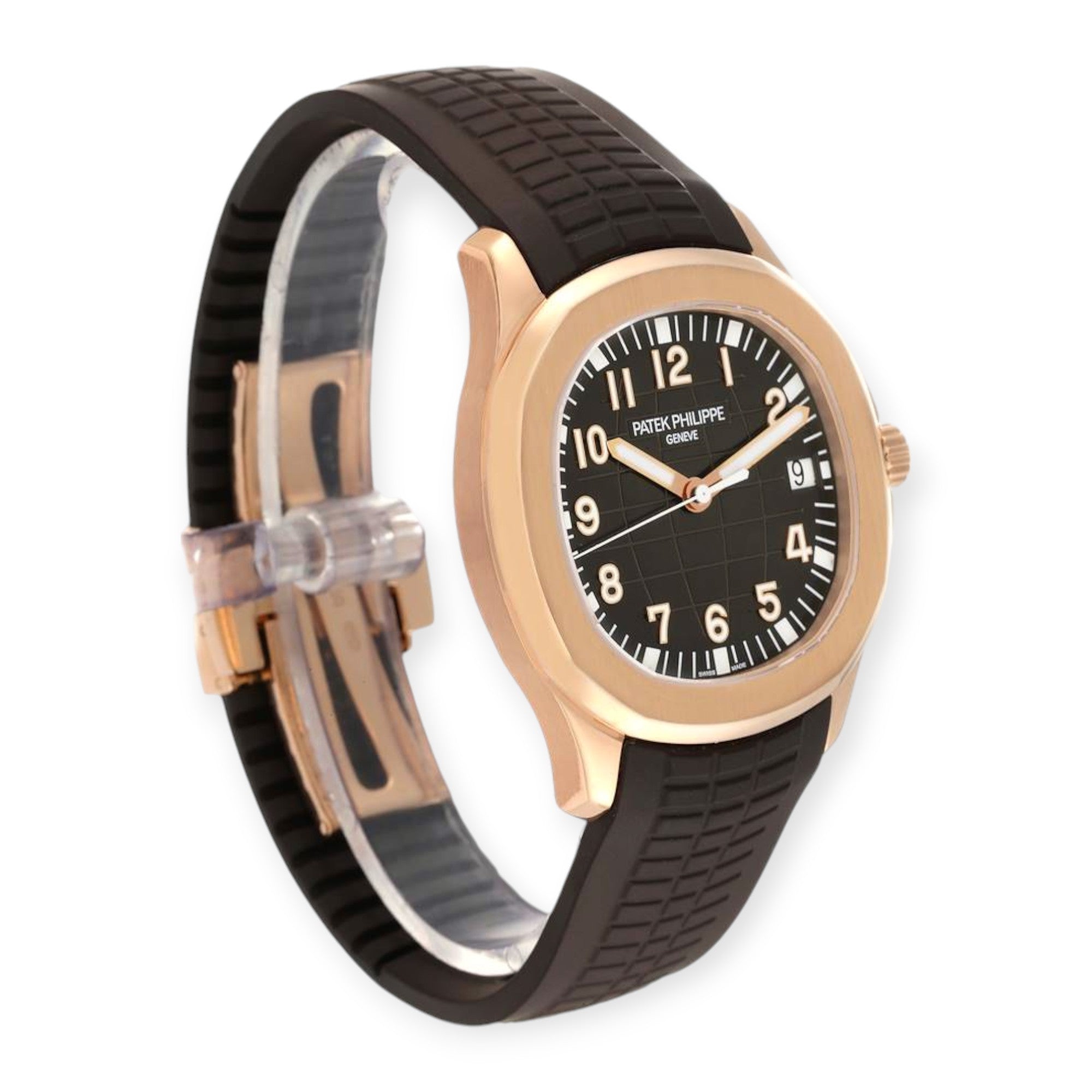 Patek Philippe Aquanaut Date 5167R Rose Gold Mens Watch