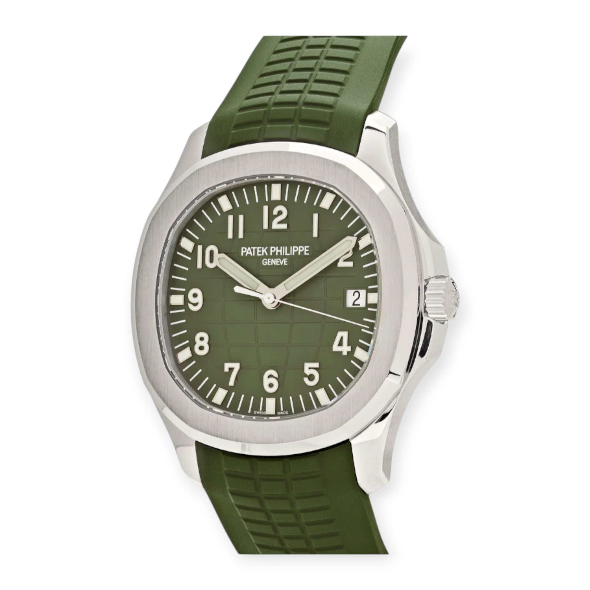 Patek Philippe Aquanaut 5168G 42.2MM Khaki Green Dial With Composite Strap