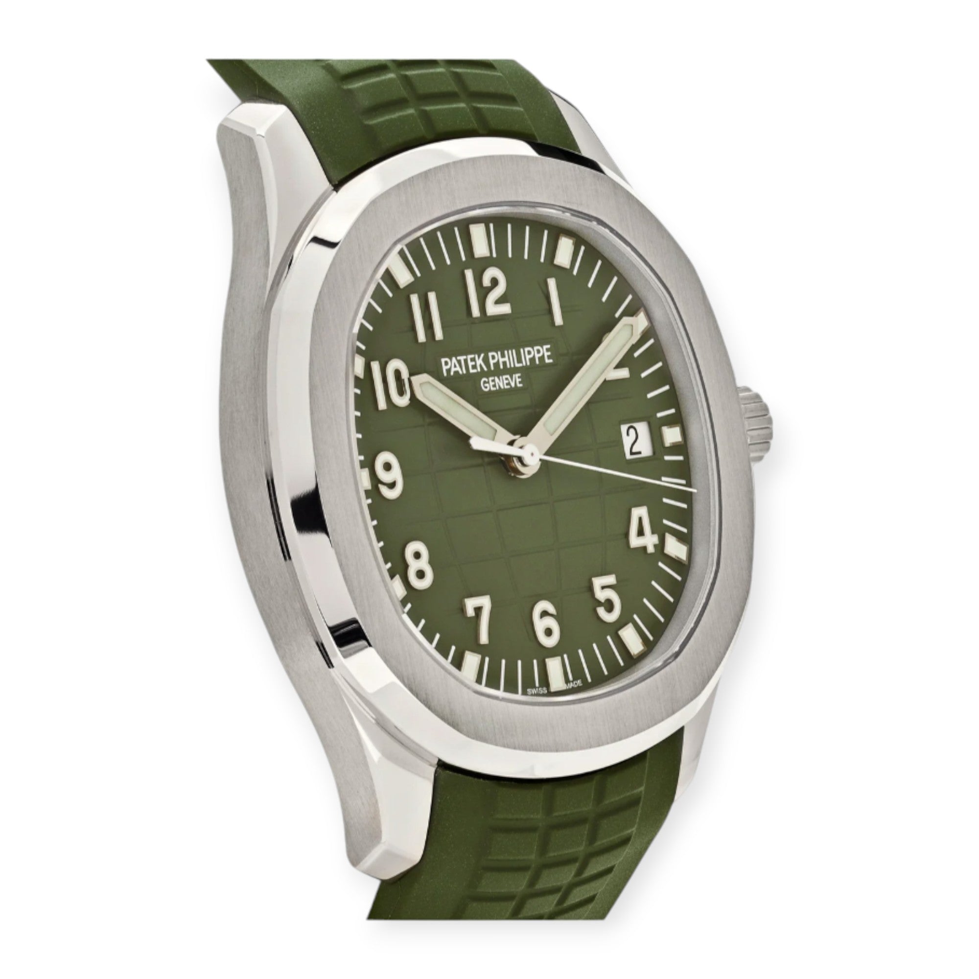 Patek Philippe Aquanaut 5168G 42.2MM Khaki Green Dial With Composite Strap