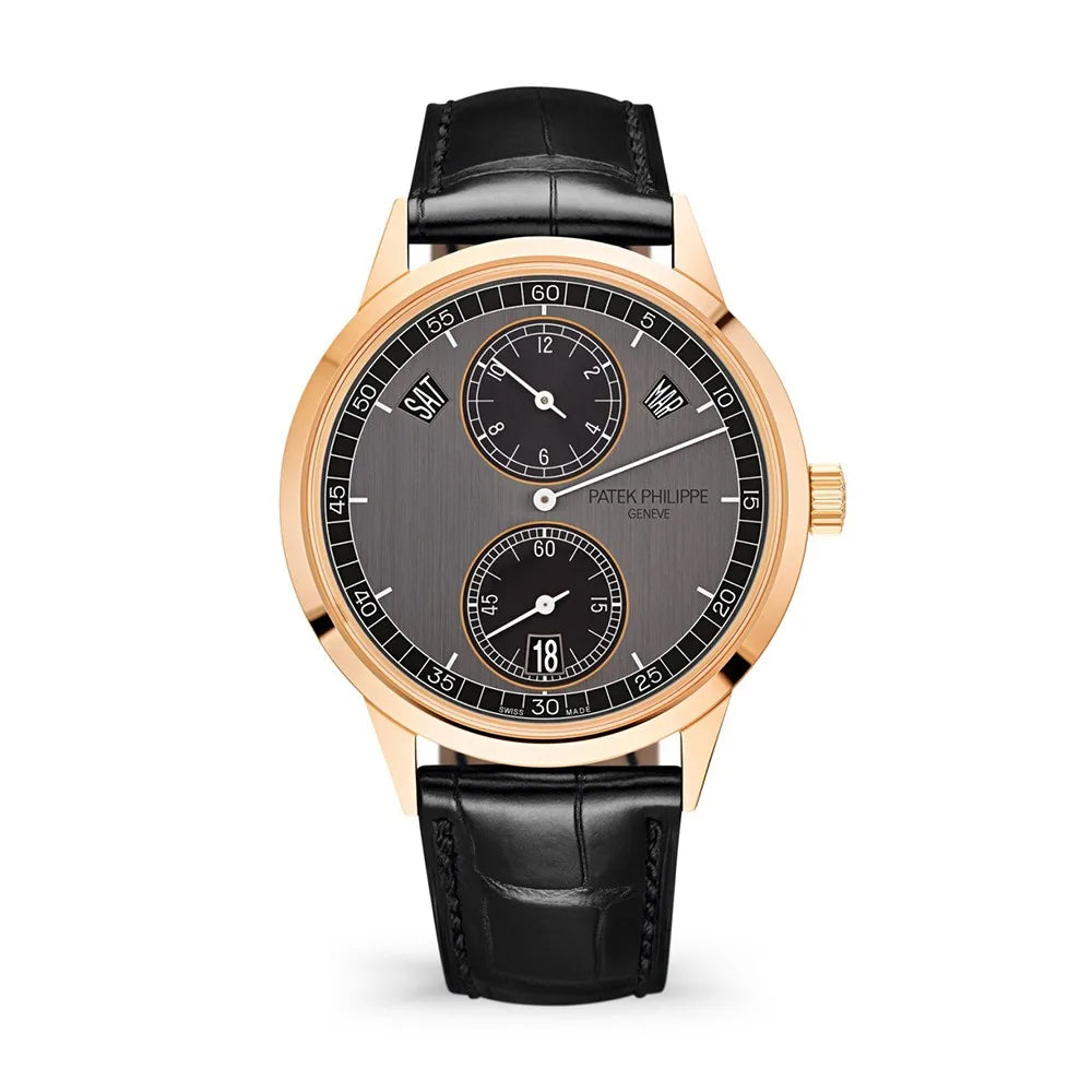 Patek Philippe Complications Annual Calendar Regulator 40.5mm 18K Rose Gold Black Dial Automatic Watch – 5235/50R-001