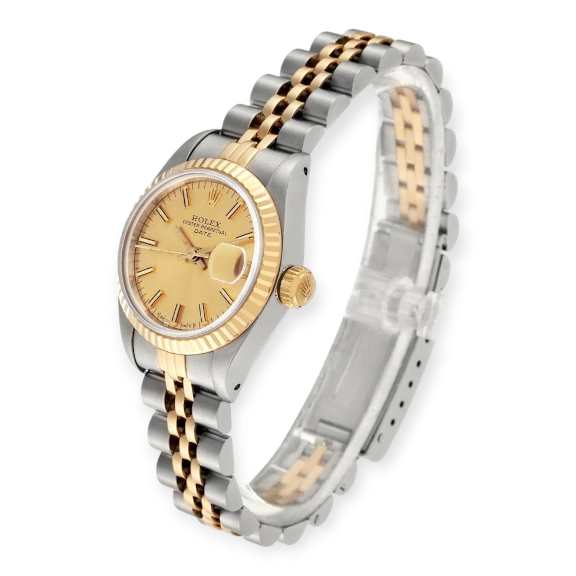 Rolex Datejust 69173 26MM Champagne Dial With Two Tone Jubilee Bracelet