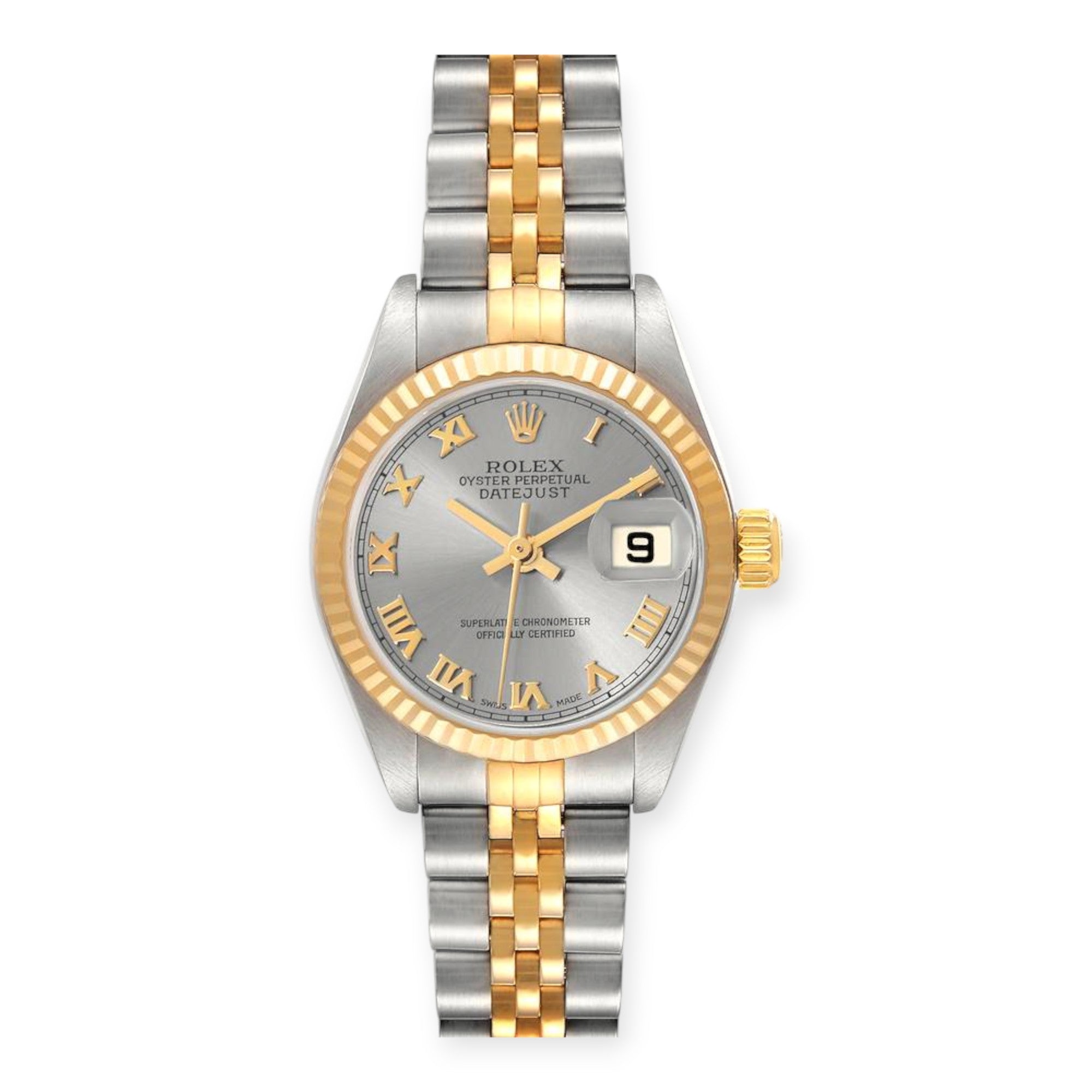 Rolex Datejust 26mm 79173 Steel Yellow Gold Silver Dial Ladies Watch