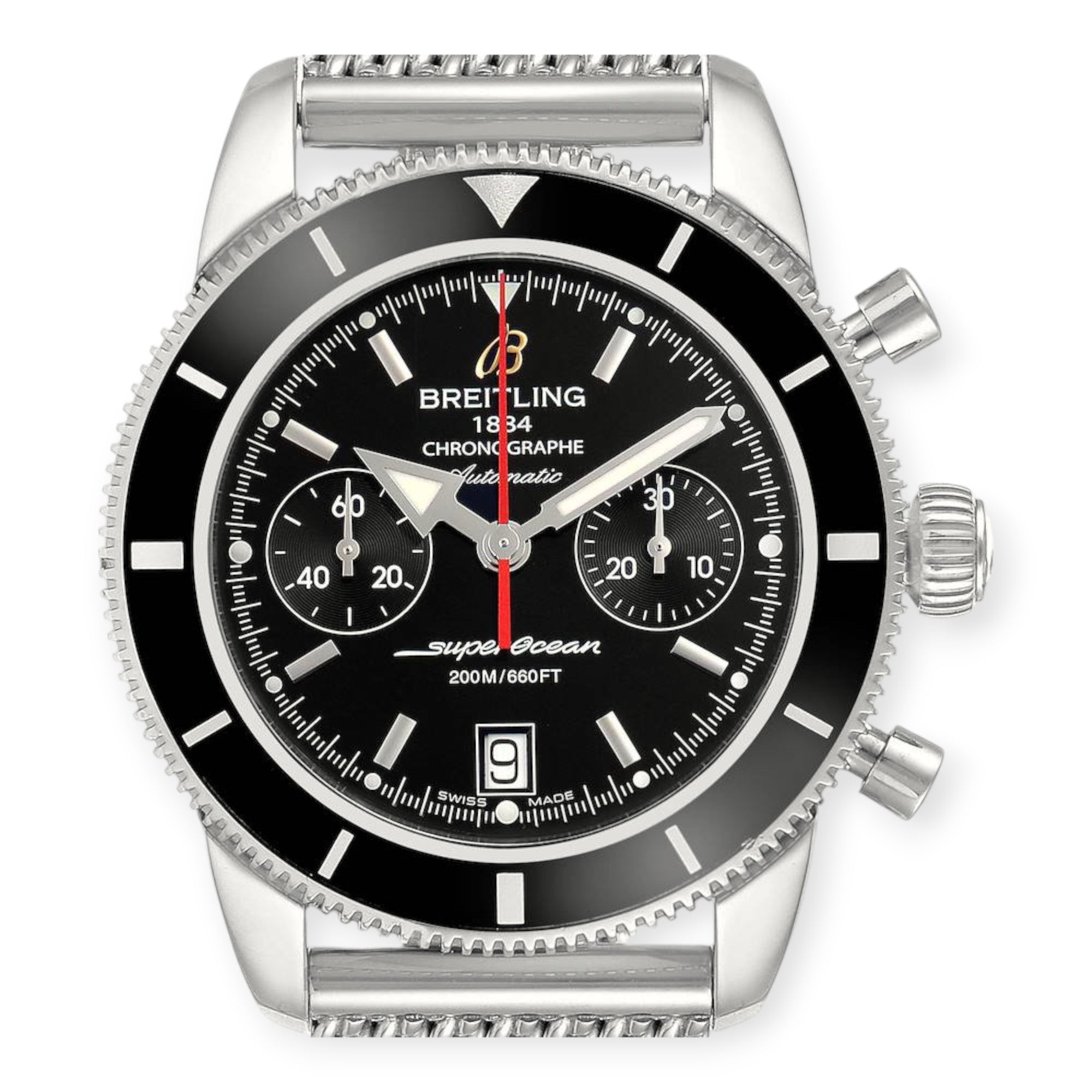 Breitling SuperOcean Heritage Chrono A23370 Black Dial Mens Watch