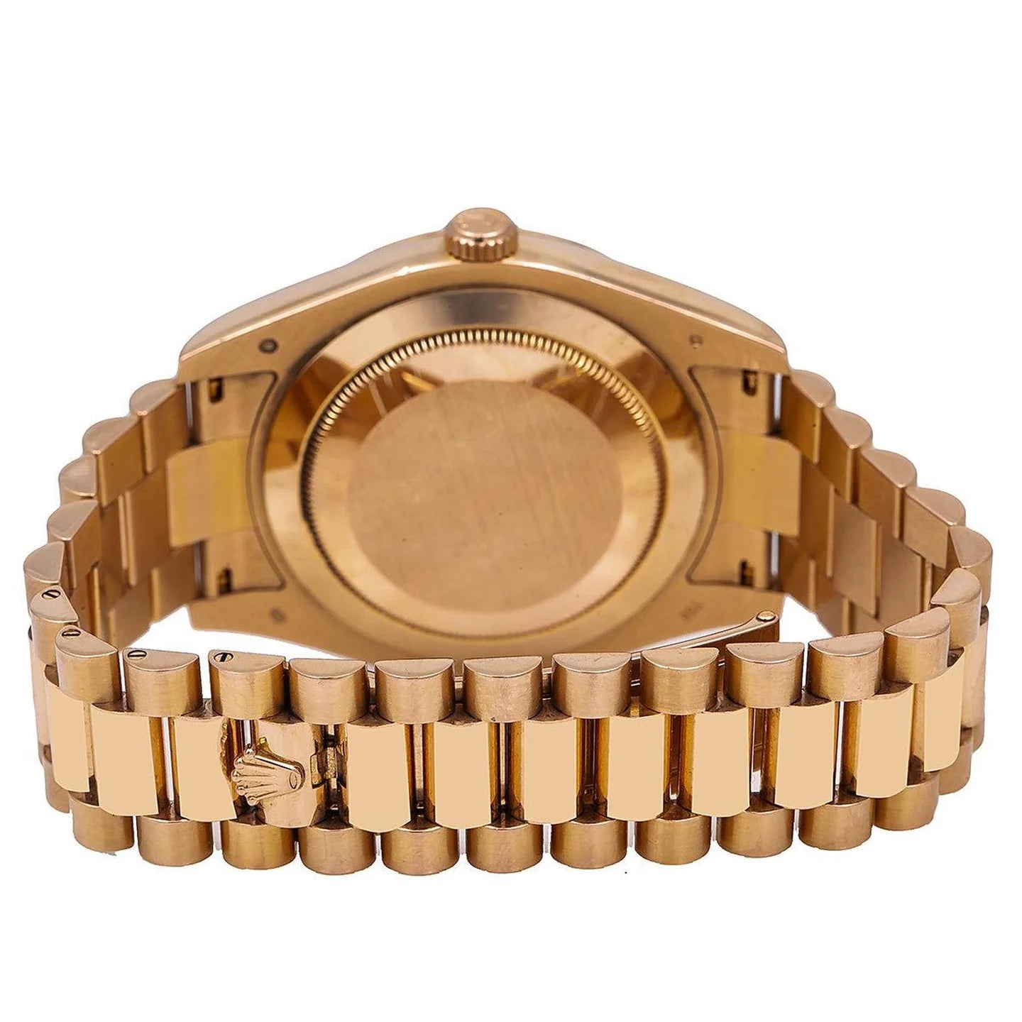 Rolex Day-Date 40MM 228235 Chocolate Roman Dial Fluted Bezel 18K Everose Gold President Bracelet