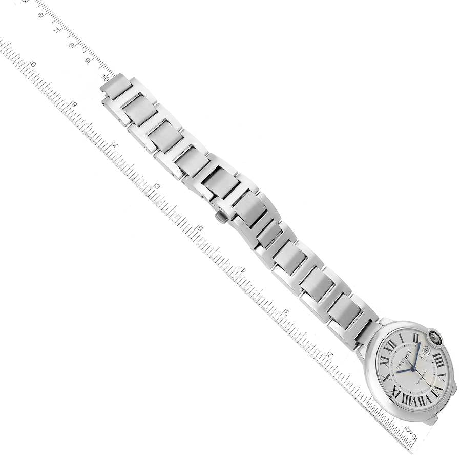 Cartier Ballon Bleu 42mm W69012Z4 White Dial With Stainless Steel Bracelet