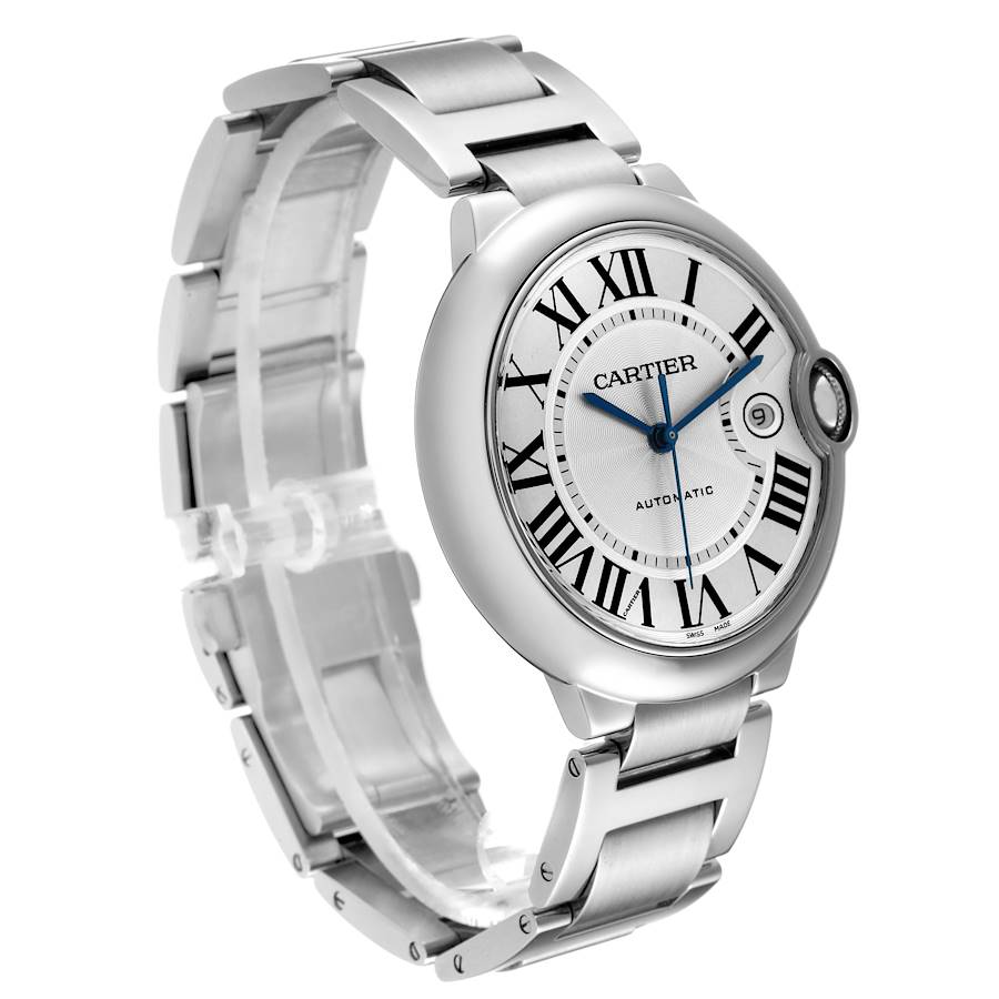 Cartier Ballon Bleu 42mm W69012Z4 White Dial With Stainless Steel Bracelet