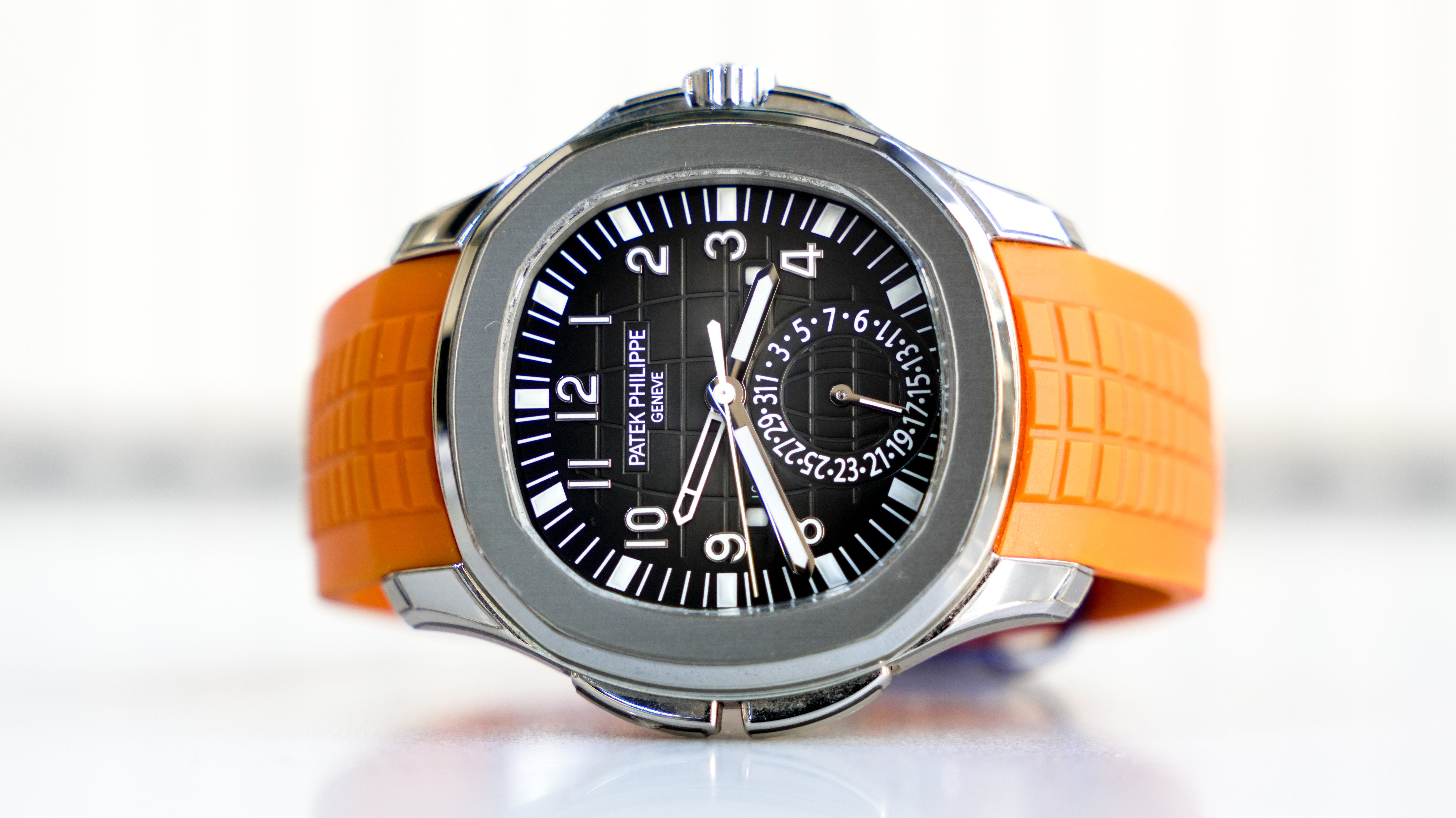 Patek Philippe Aquanaut Travel Time 5164A-001 – Stainless Steel with Orange Rubber Strap