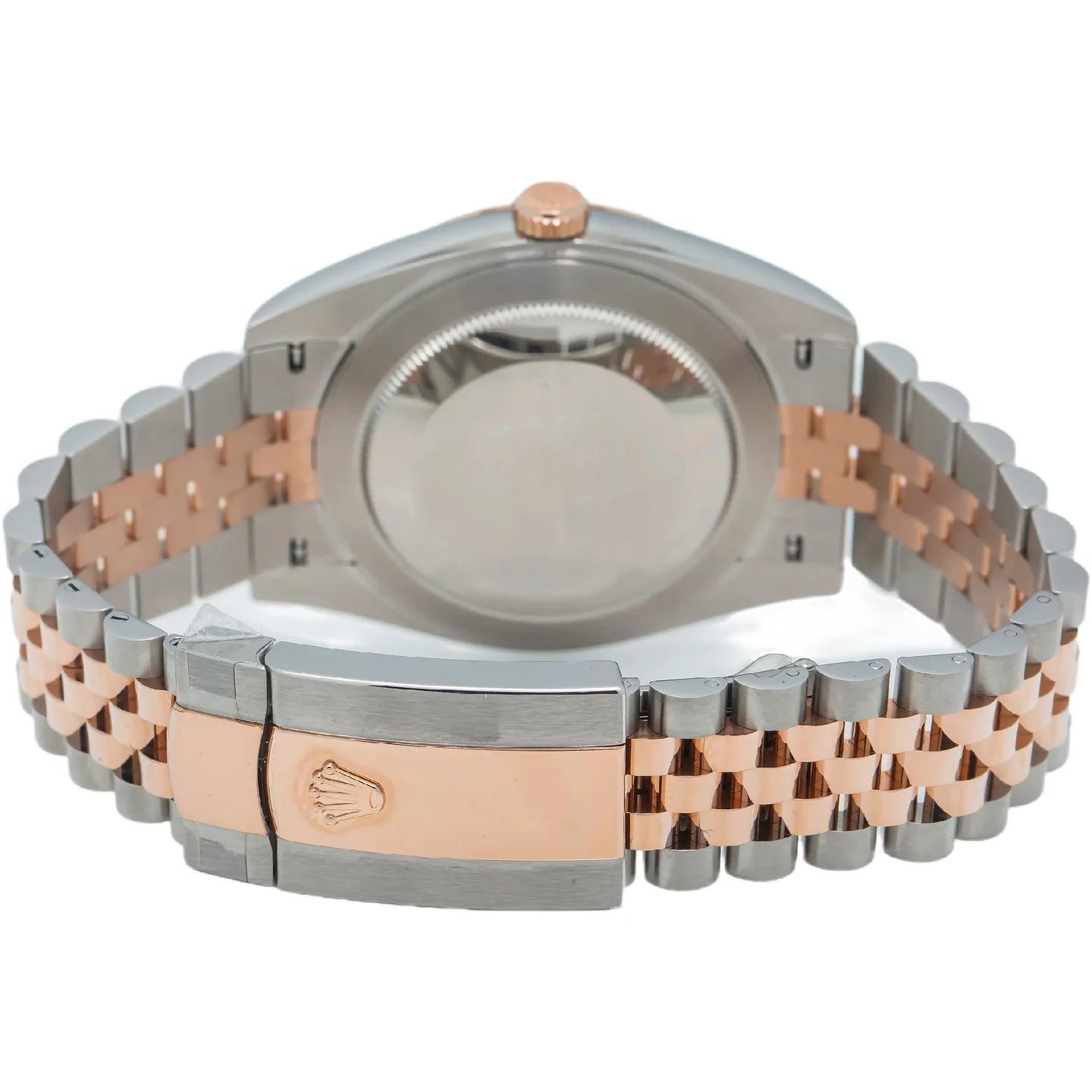 Rolex Datejust 41MM 126331 Slate Gray Motif Dial Fluted Bezel Two-Tone Everose Gold Jubilee Bracelet