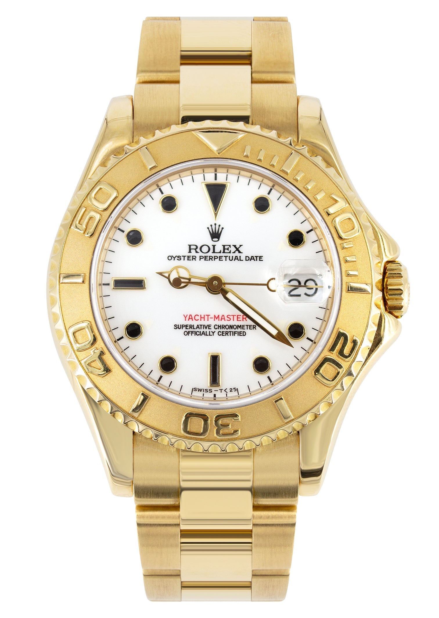 Rolex Yacht-Master 16628 – 40mm 18k Yellow Gold Luxury Sports Watch