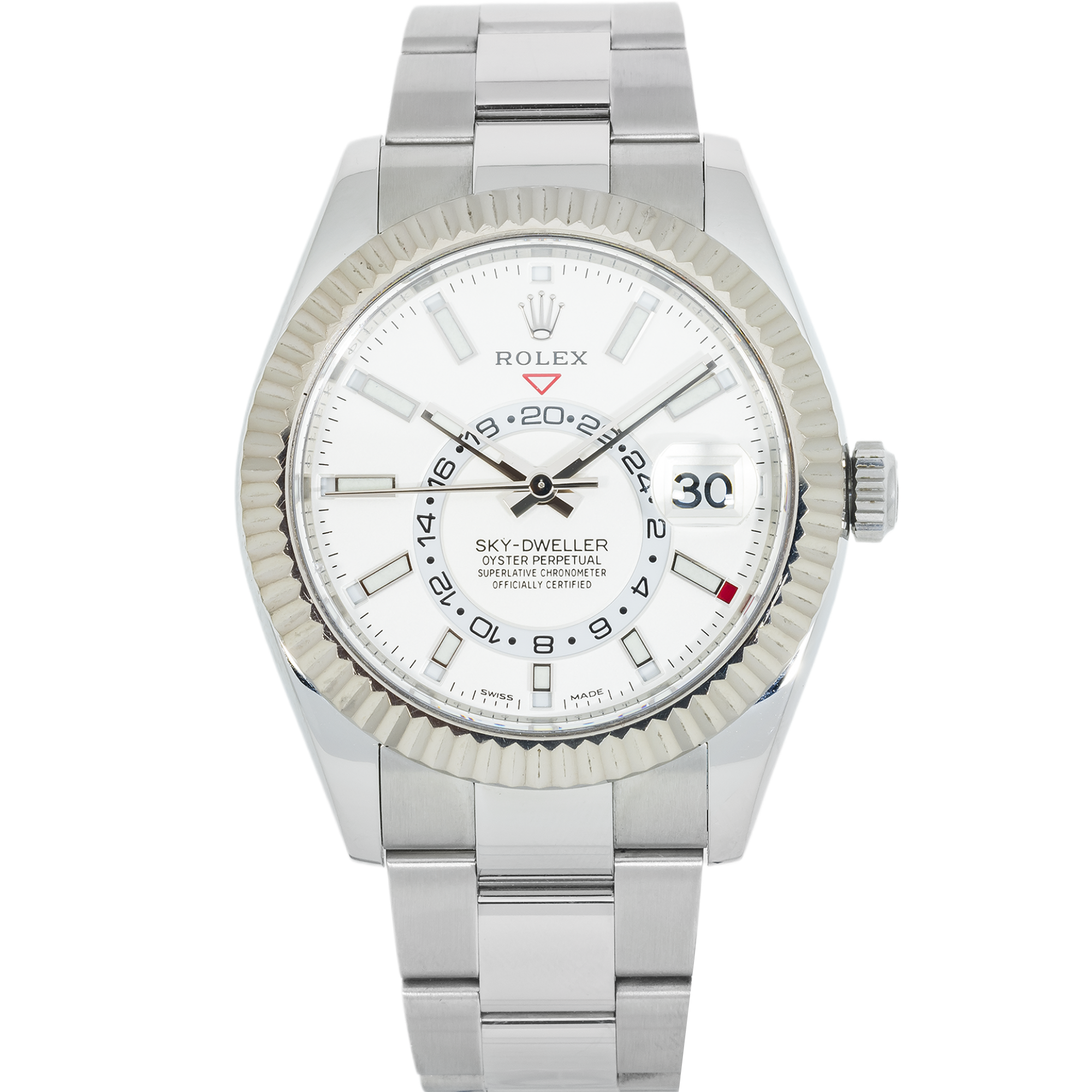 Rolex Sky-Dweller 326934 – 42mm Stainless Steel & White Gold Black Dial Oyster Bracelet