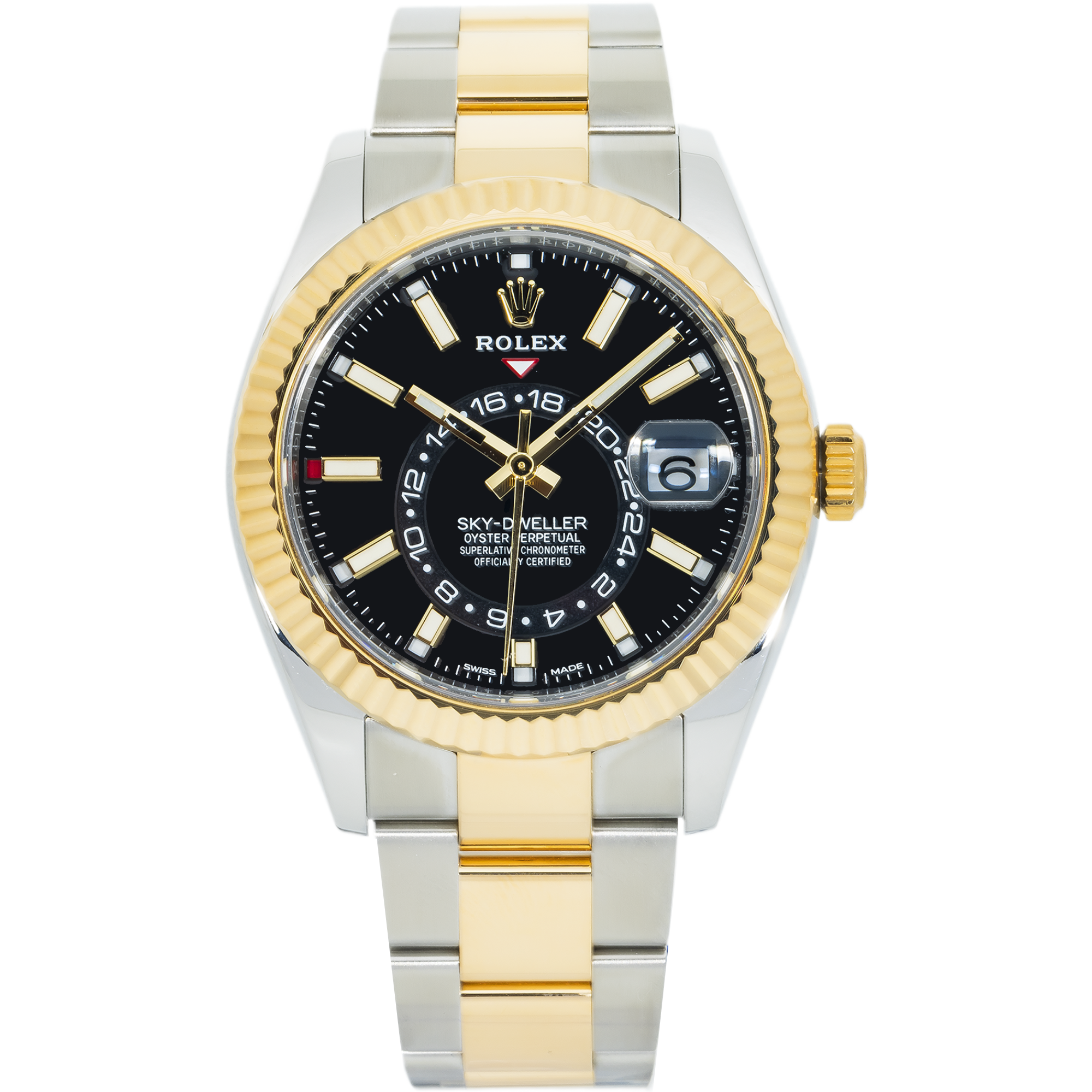 Rolex Sky-Dweller 326933 – Two-Tone 18k Yellow Gold & Stainless Steel Black Dial Oyster Bracelet