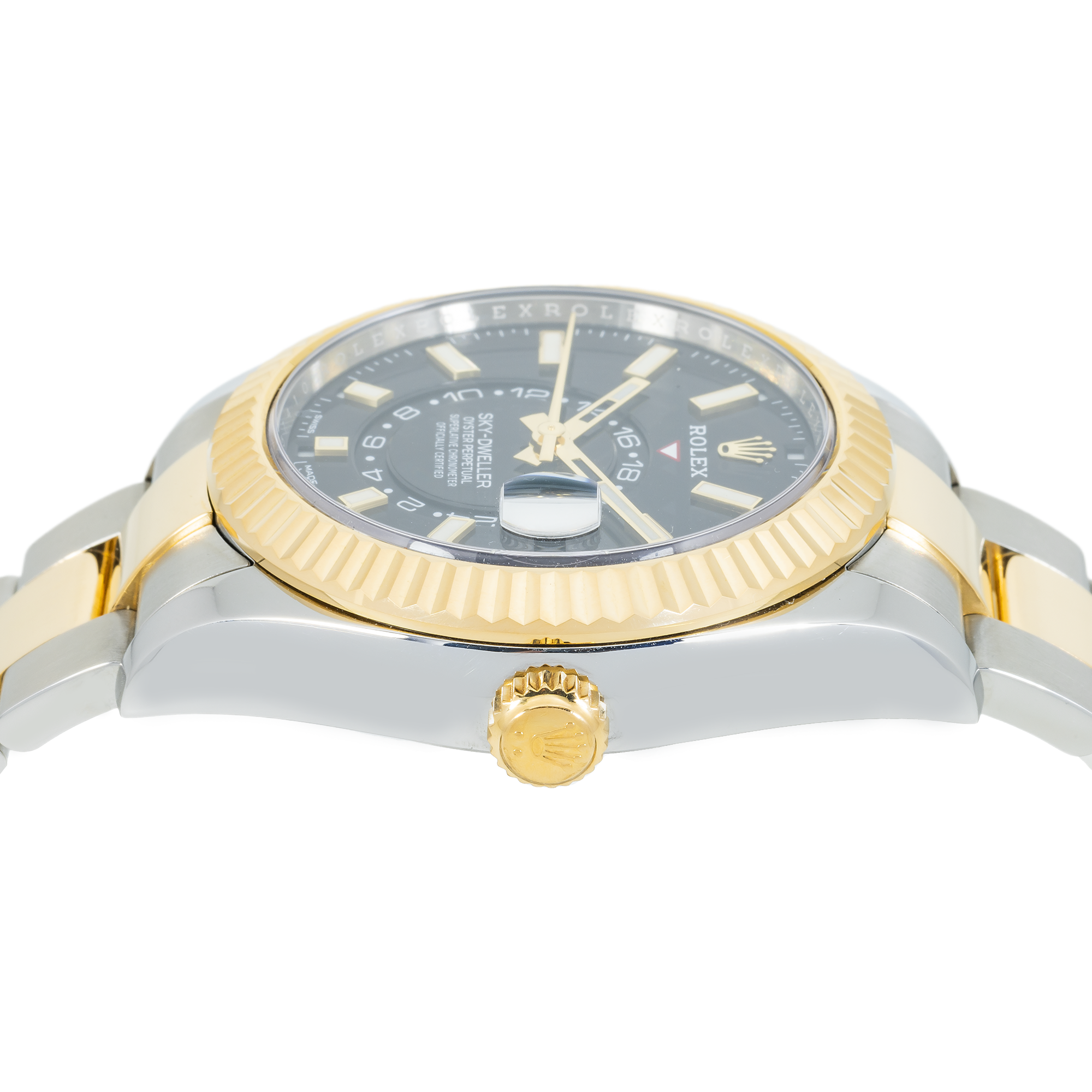 Rolex Sky-Dweller 326933 – Two-Tone 18k Yellow Gold & Stainless Steel Black Dial Oyster Bracelet