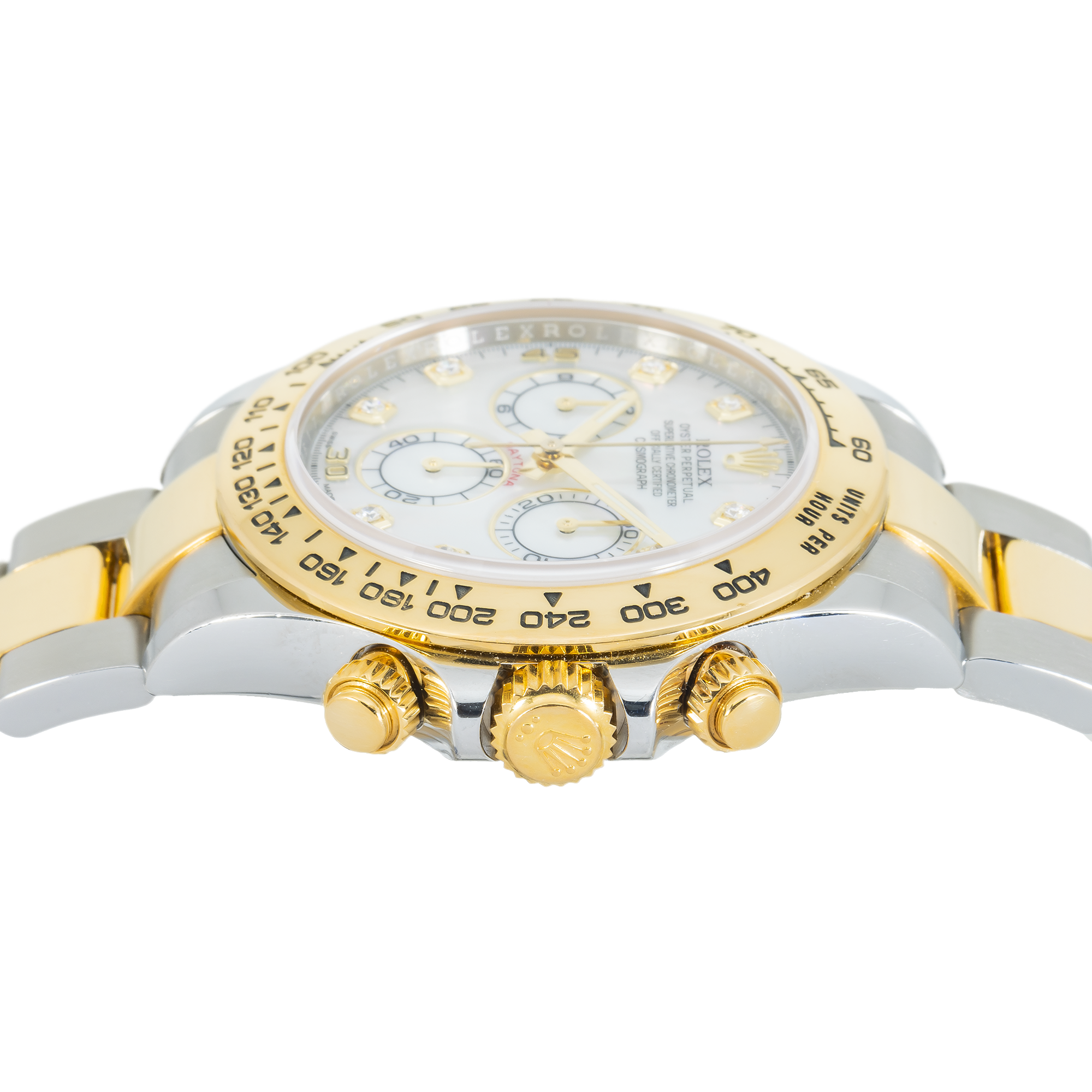 Rolex Daytona 116503 – Two-Tone 18k Yellow Gold & Stainless Steel Mother of Pearl Diamond Dial