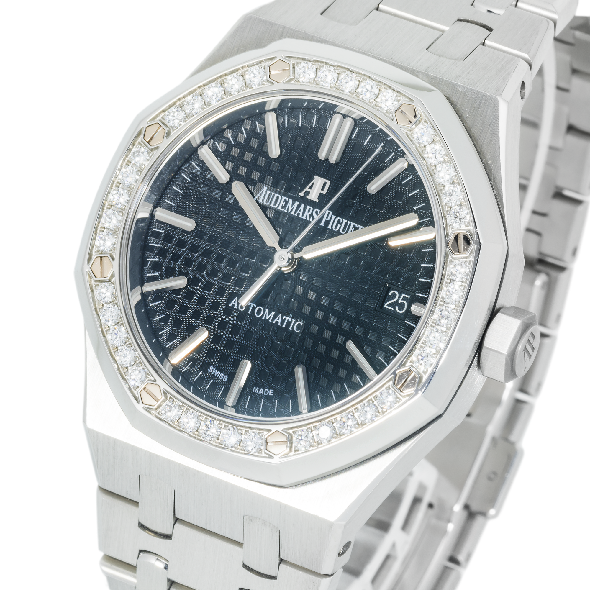 Audemars Piguet Royal Oak 15451ST – 37mm Stainless Steel Automatic Diamond Bezel