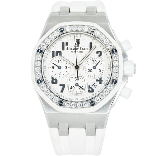 Audemars Piguet Royal Oak Offshore 26048SK.ZZ – Ladies 37mm Diamond Set Chronograph