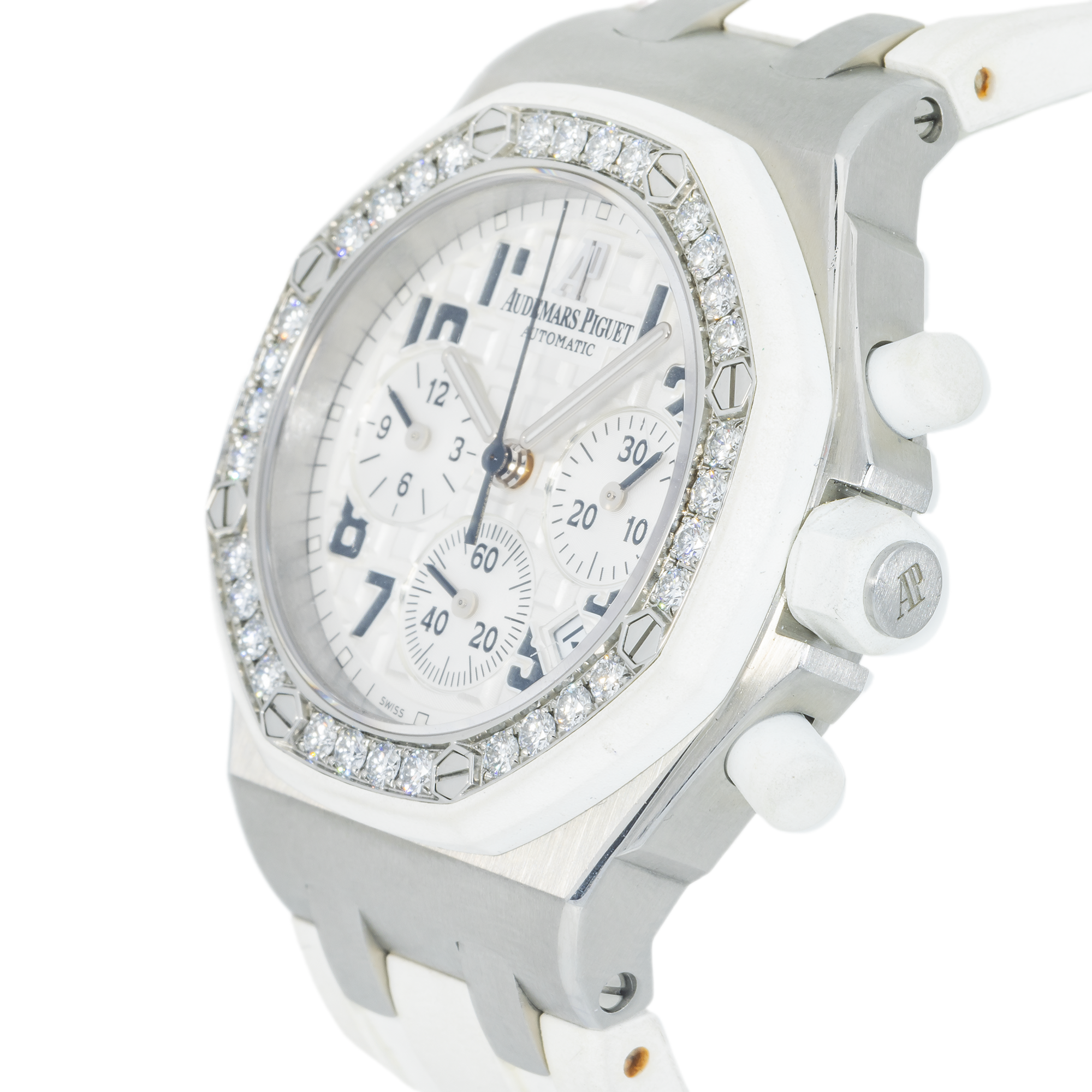Audemars Piguet Royal Oak Offshore 26048SK.ZZ – Ladies 37mm Diamond Set Chronograph
