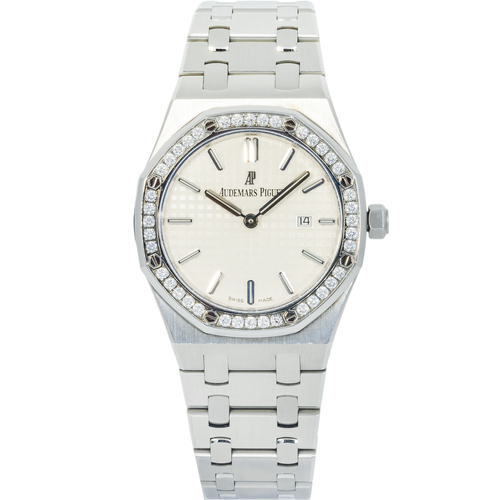 Audemars Piguet Royal Oak 67651ST – 33mm Stainless Steel Diamond Bezel Quartz