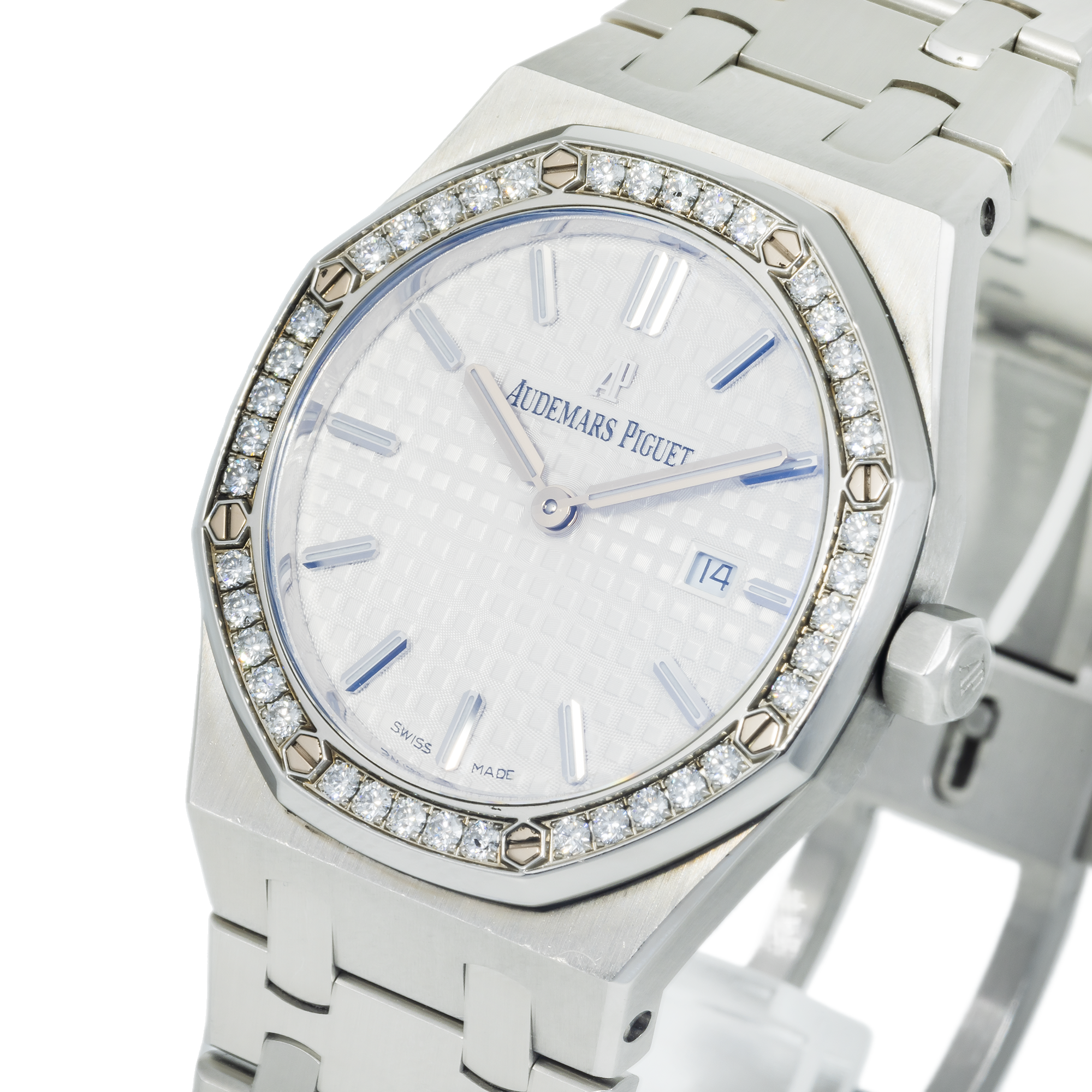Audemars Piguet Royal Oak 67651ST – 33mm Stainless Steel Diamond Bezel Quartz