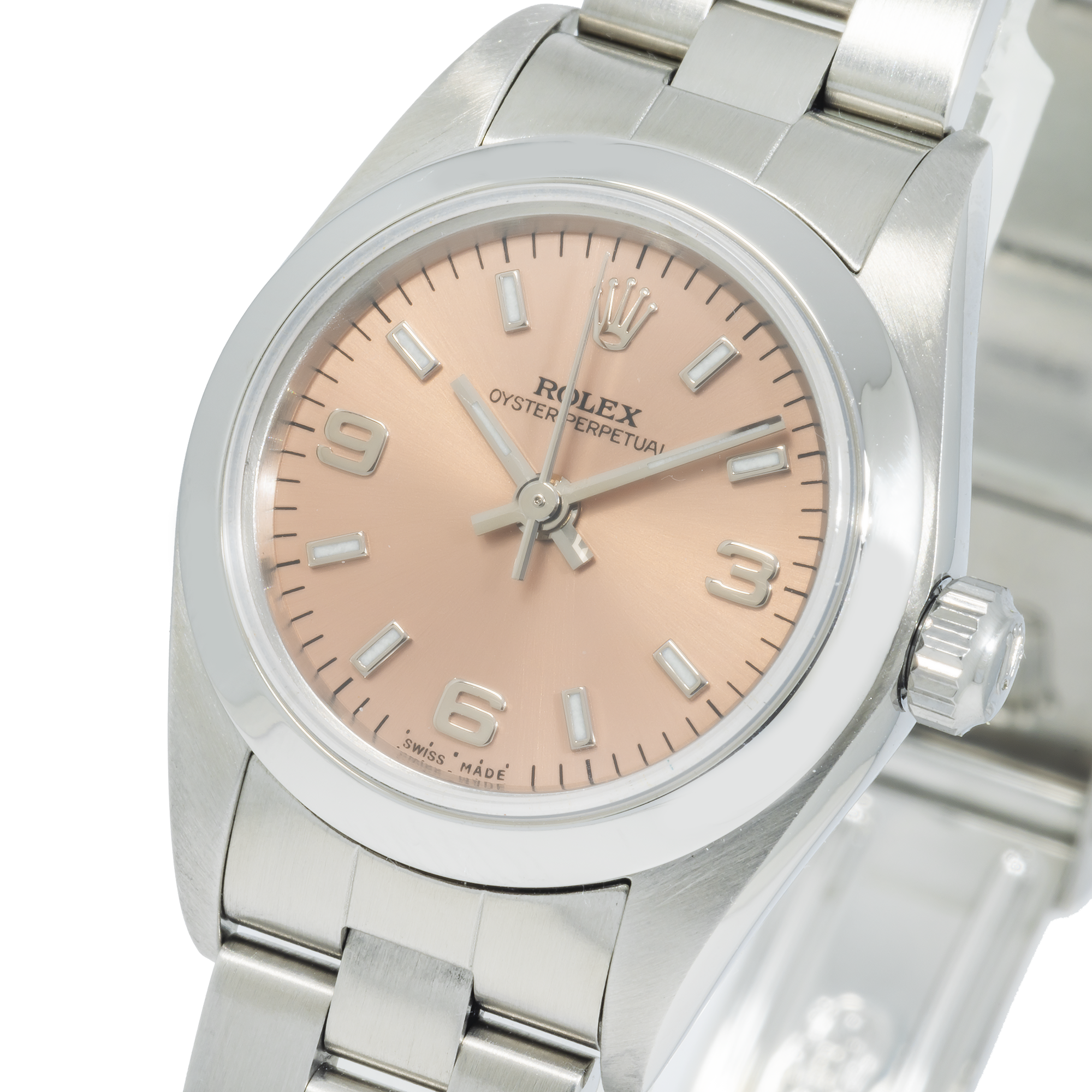 Rolex Stainless Steel Oyster Perpetual 76080 24mm with Oyster Bracelet