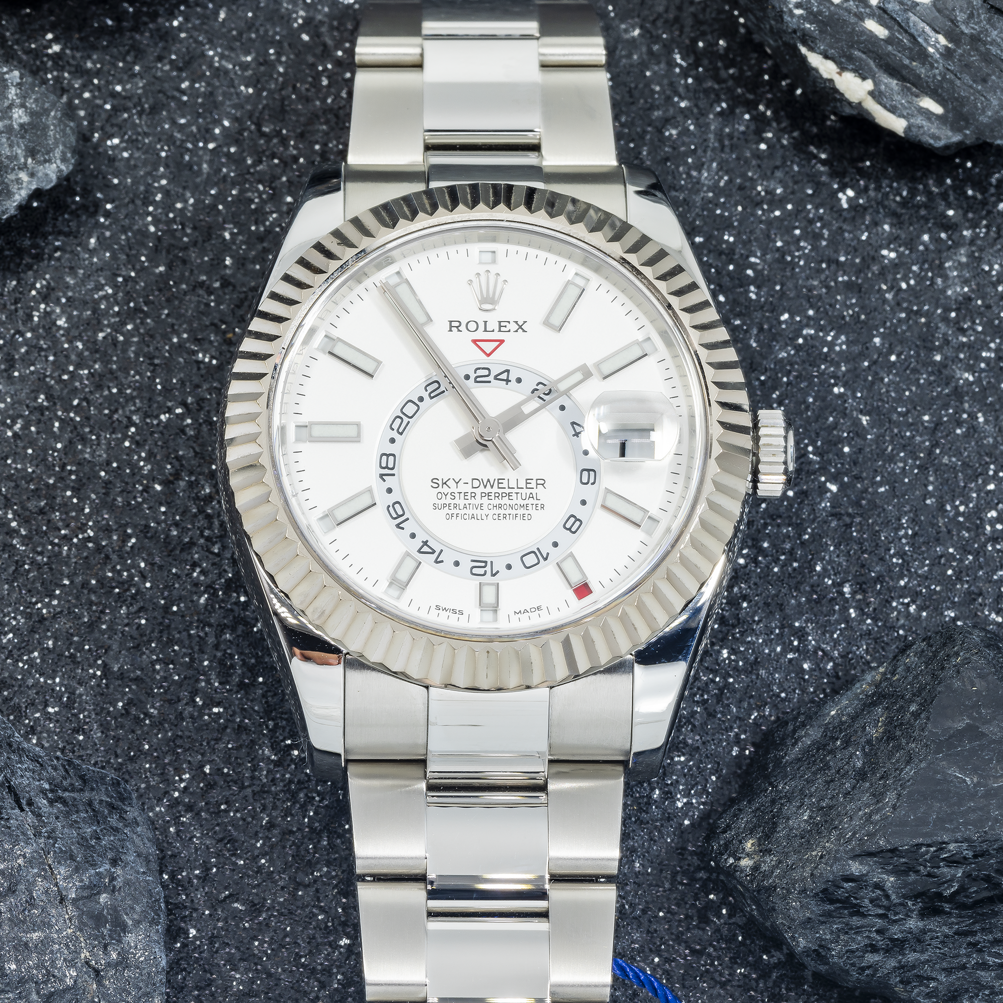 Rolex Sky-Dweller 326934 – 42mm Stainless Steel & White Gold Black Dial Oyster Bracelet