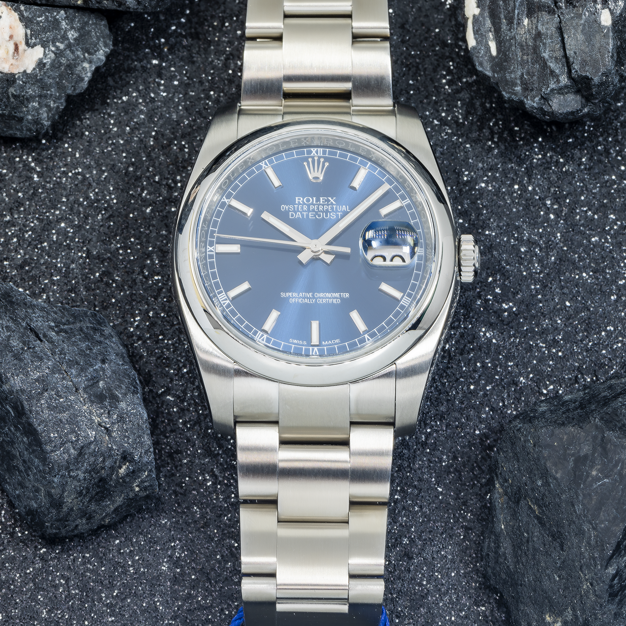 Rolex Datejust 116200 – 36mm Stainless Steel Blue Dial