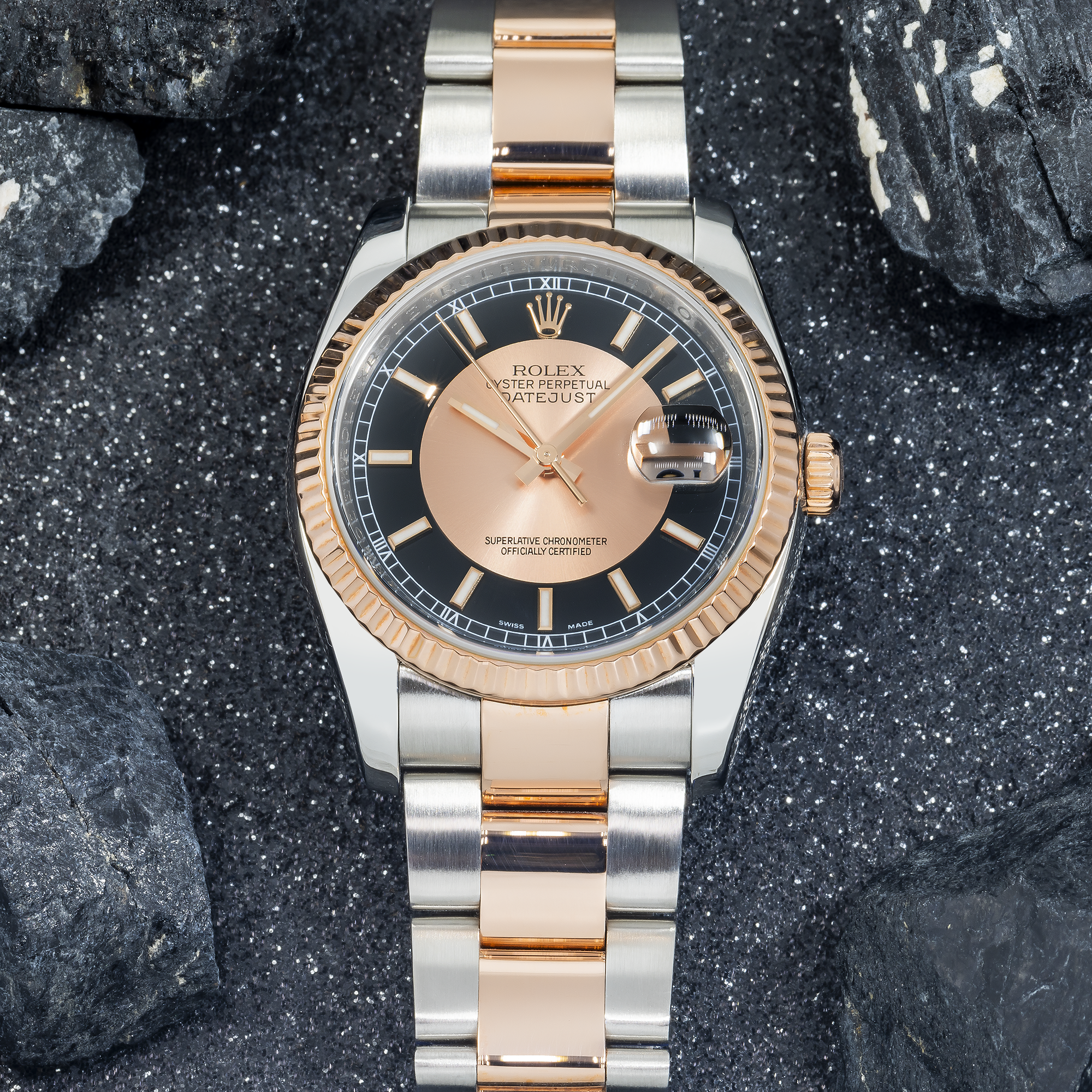 Rolex Datejust 116231 – 36mm Two-Tone Rose Gold & Stainless Steel