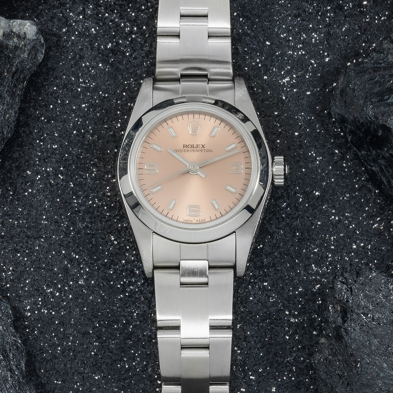 Rolex Stainless Steel Oyster Perpetual 76080 24mm with Oyster Bracelet