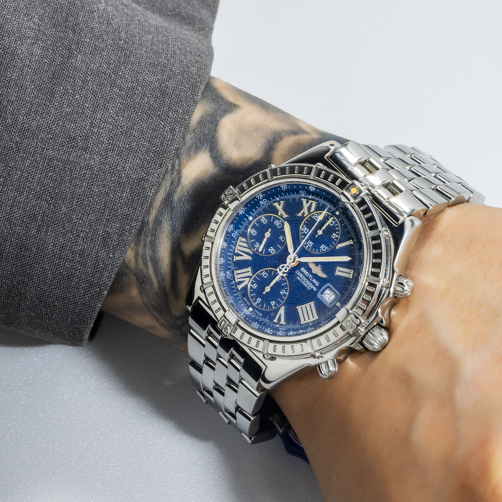 Breitling Chronomat A13055 – 39mm Stainless Steel Automatic Chronograph Watch