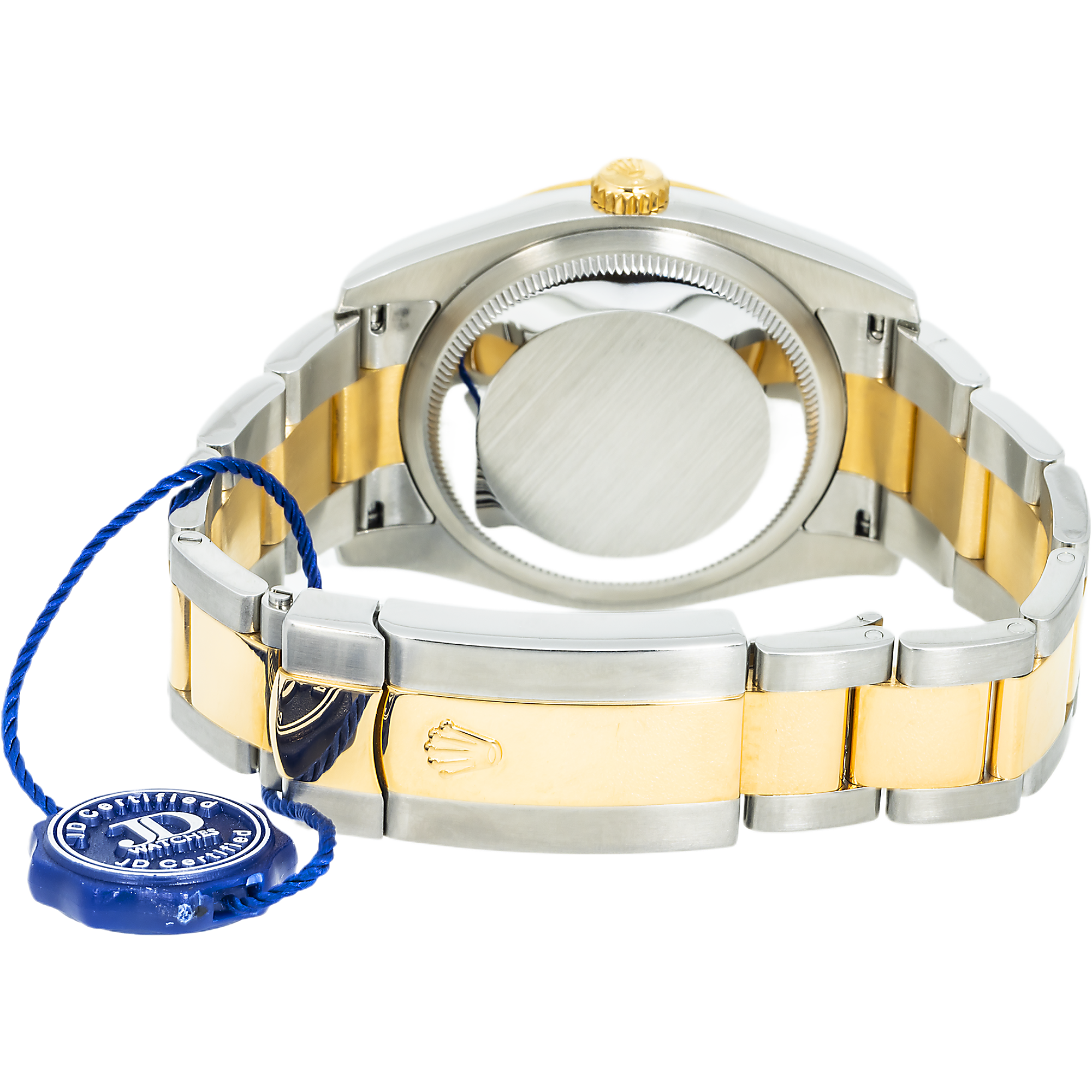 Rolex Stainless Steel and Yellow Gold Datejust 36mm, 116243 Mother of Pearl Diamond Dial and Jubilee Bracelet