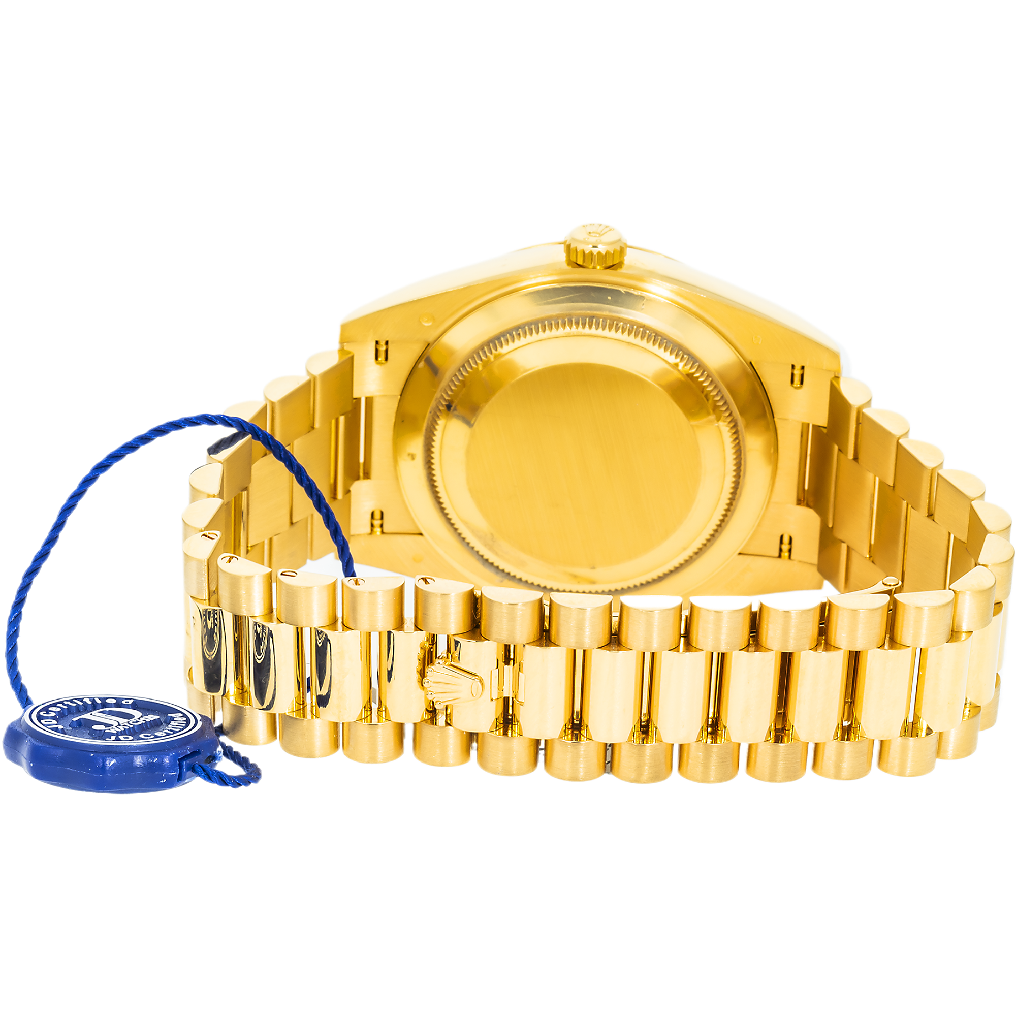 Rolex 18k Yellow Gold Day-Date 40mm, 228238 Silver Roman Dial and President Bracelet