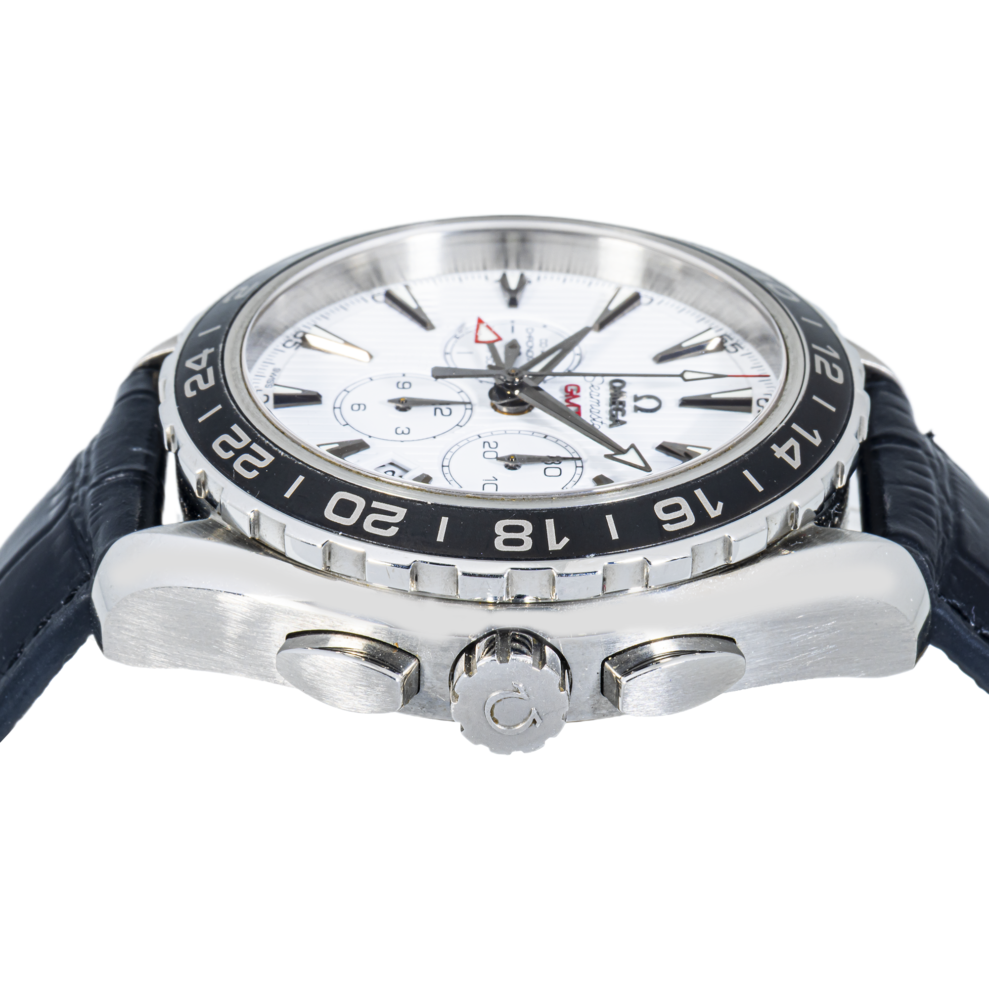Omega Seamaster Planet Ocean 600M Chronograph White Dial Black Leather Strap – Ref. 231.13.44.45.04.001
