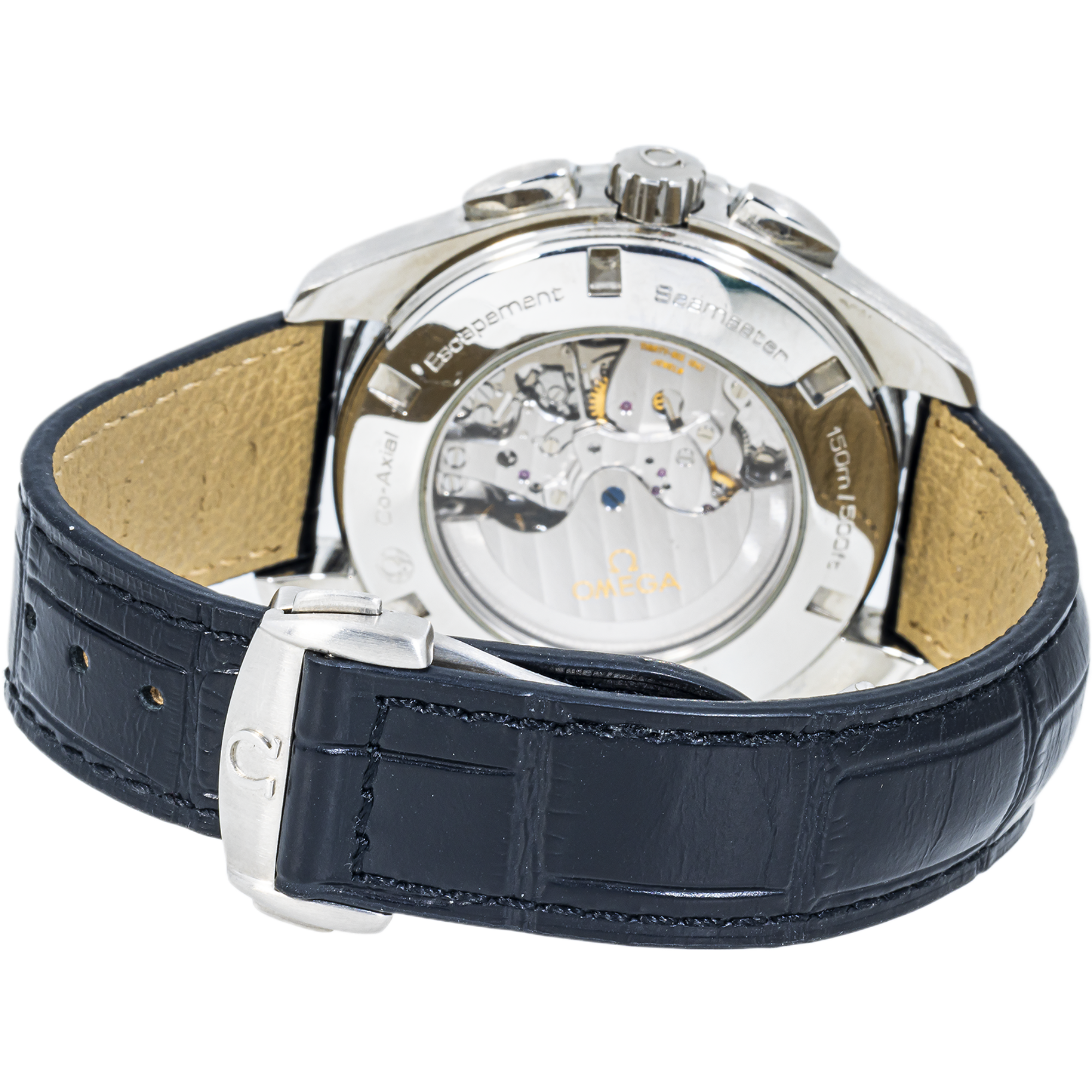Omega Seamaster Planet Ocean 600M Chronograph White Dial Black Leather Strap – Ref. 231.13.44.45.04.001