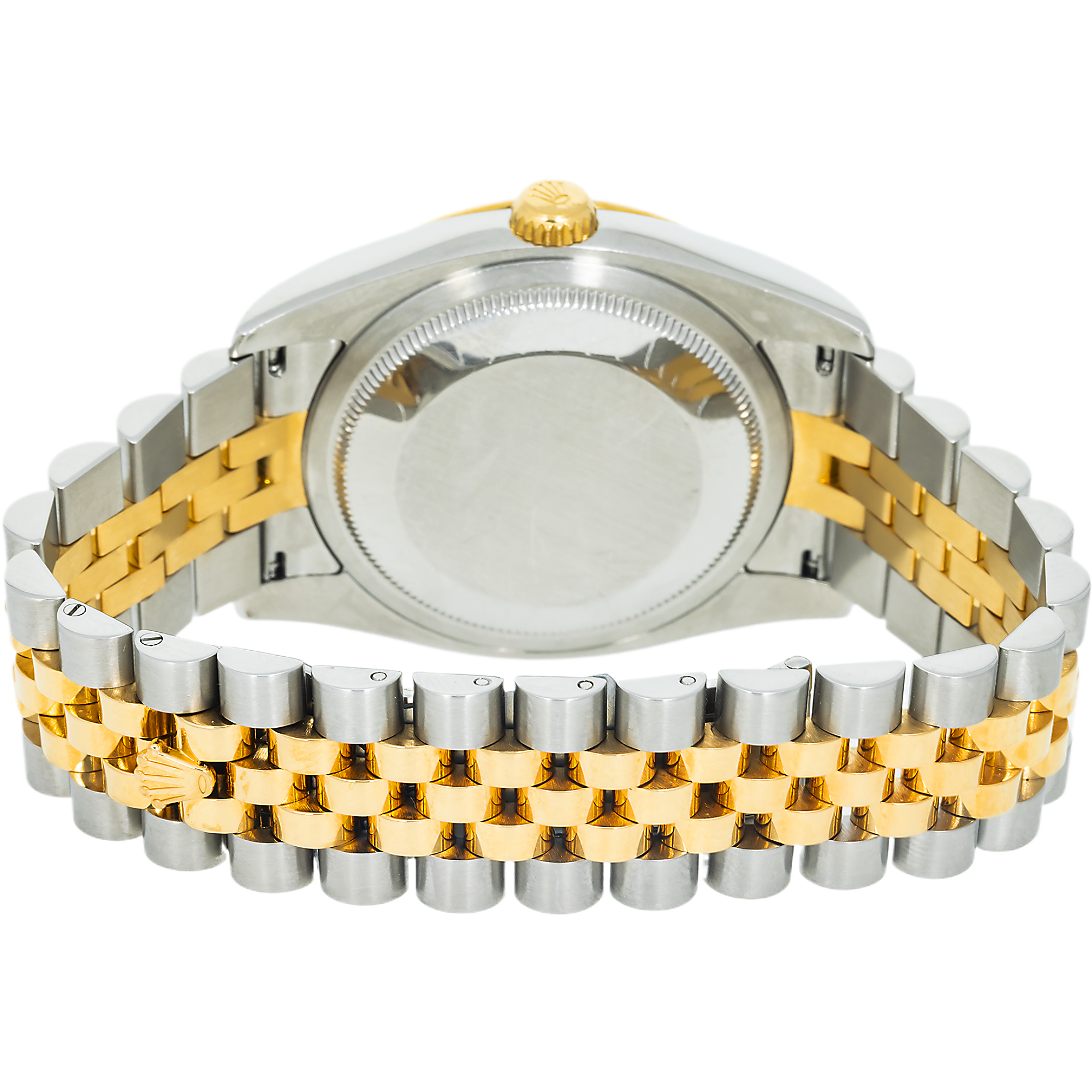 Rolex Stainless Steel and Yellow Gold Datejust 36mm, 116243 Champagne Diamond Dial and Jubilee Bracelet
