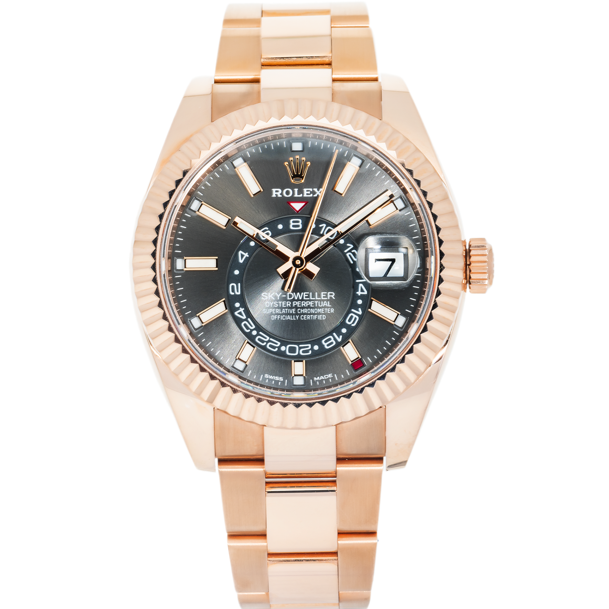 Pre Owned Rolex Sky-Dweller 326935 42mm Rhodium Dial Oyster – JD Pre Owned Rolex Sky-Dweller 326935 42mm Rhodium Dial Oyster – JD