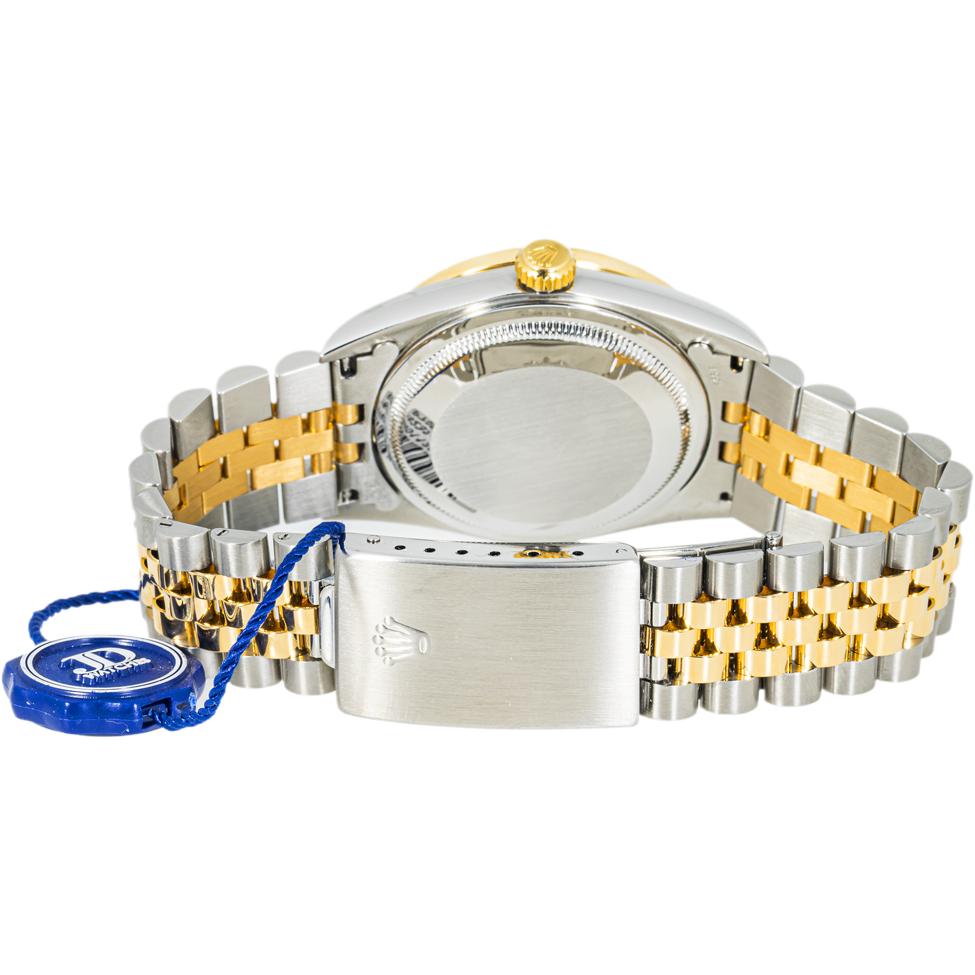 Rolex Datejust 36mm 16233 Champagne Roman Dial Diamond Bezel Two-Tone Jubilee