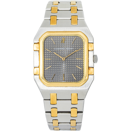 Audemars Piguet Two-Tone Quartz 6005SA Grey Tapisserie Dial Steel & Gold