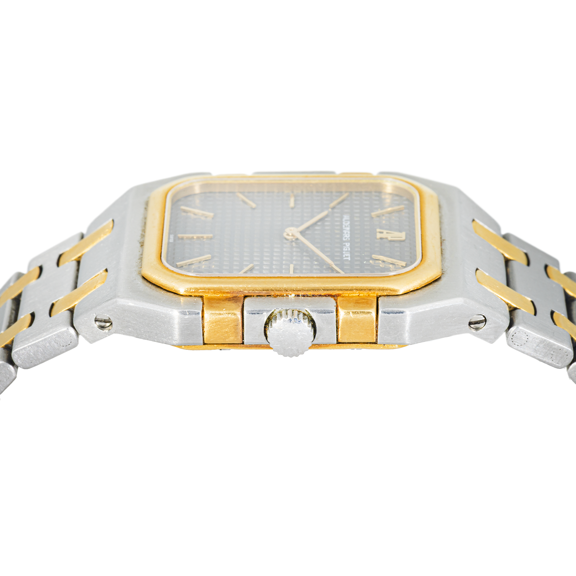 Audemars Piguet Two-Tone Quartz 6005SA Grey Tapisserie Dial Steel & Gold