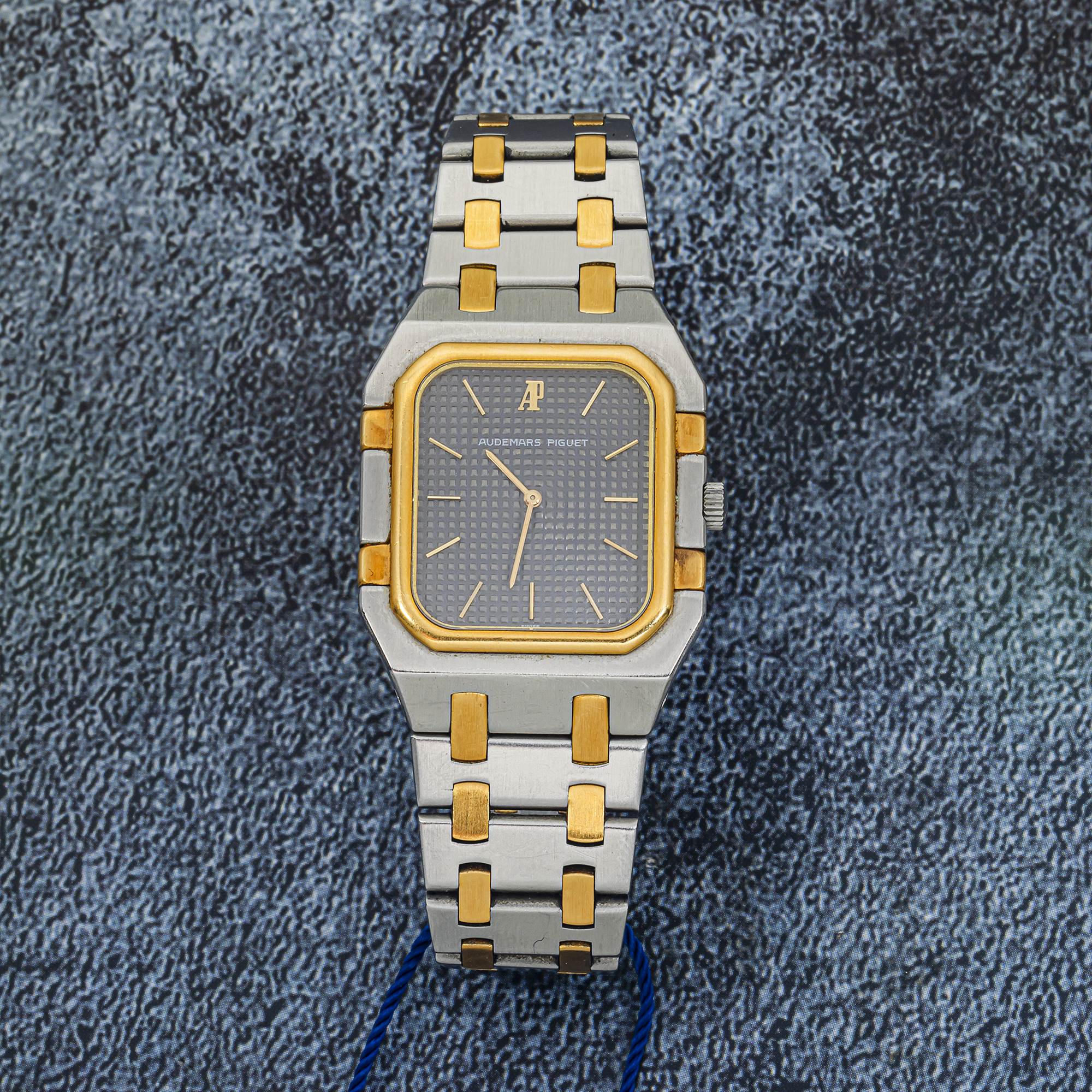 Audemars Piguet Two-Tone Quartz 6005SA Grey Tapisserie Dial Steel & Gold