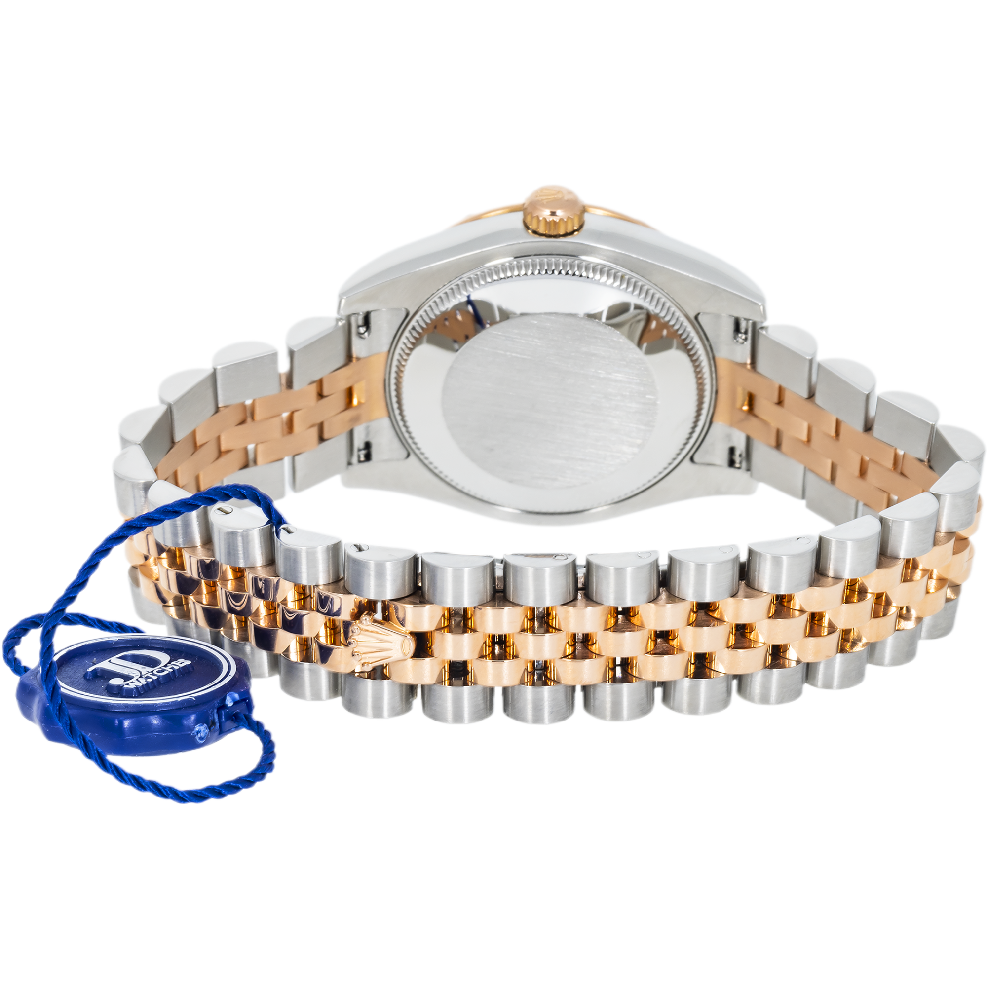 Rolex Datejust 31 mm 178341 – Everose Gold & Steel Mother of Pearl Diamond Dial with Factory Diamond Domed Bezel on Jubilee Bracelet