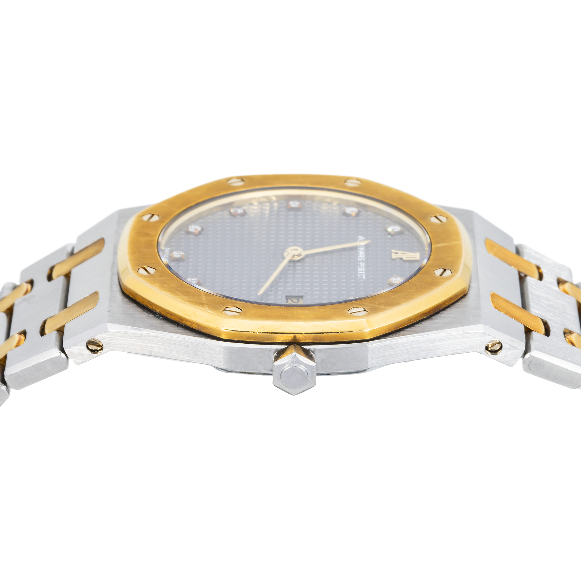 Audemars Piguet Royal Oak 56175SA — Two-Tone Quartz with Grey Grande Tapisserie Dial